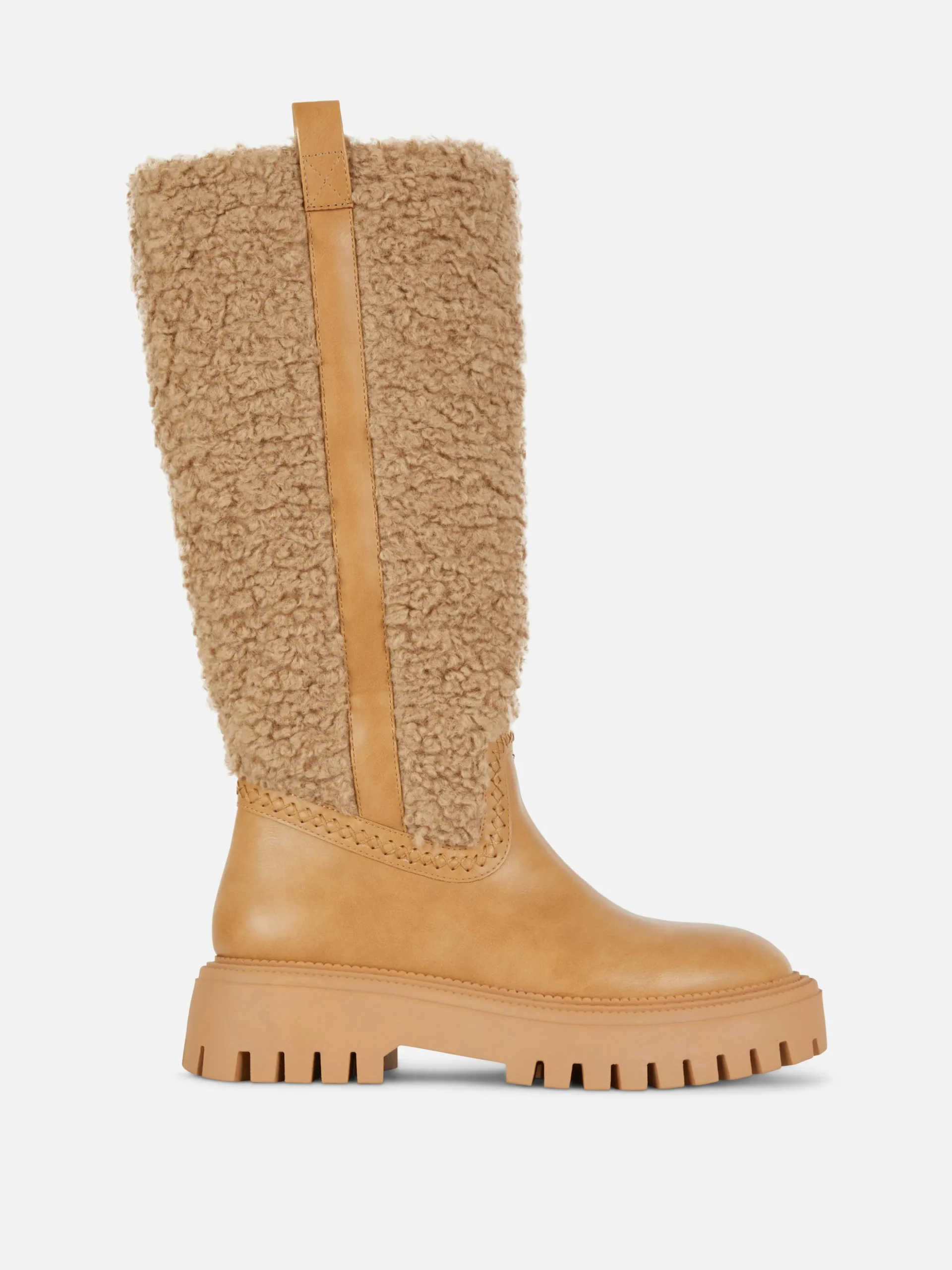 Rita Ora Fleece Knee High Boots