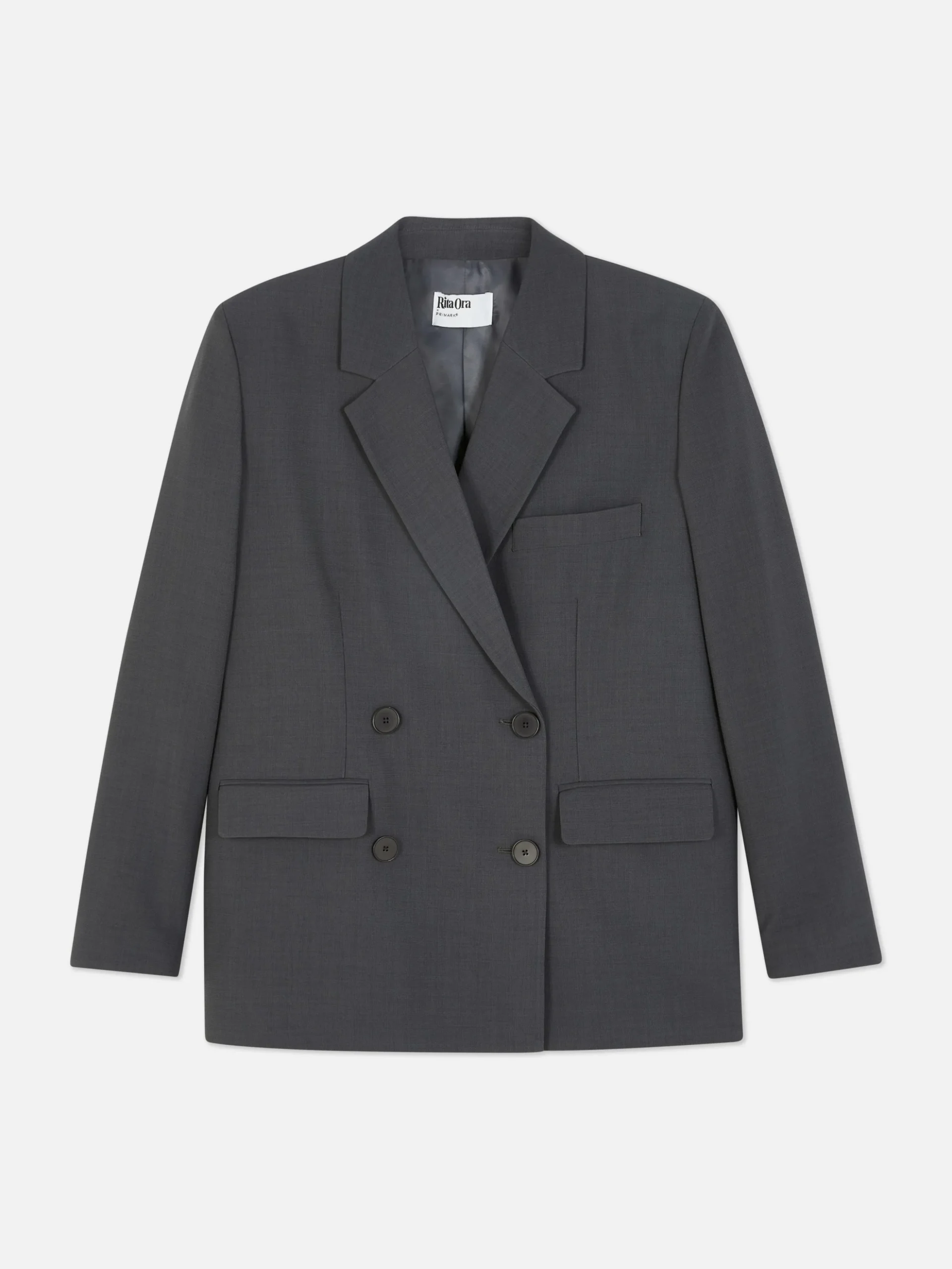 Rita Ora Oversized Double-Breasted Blazer