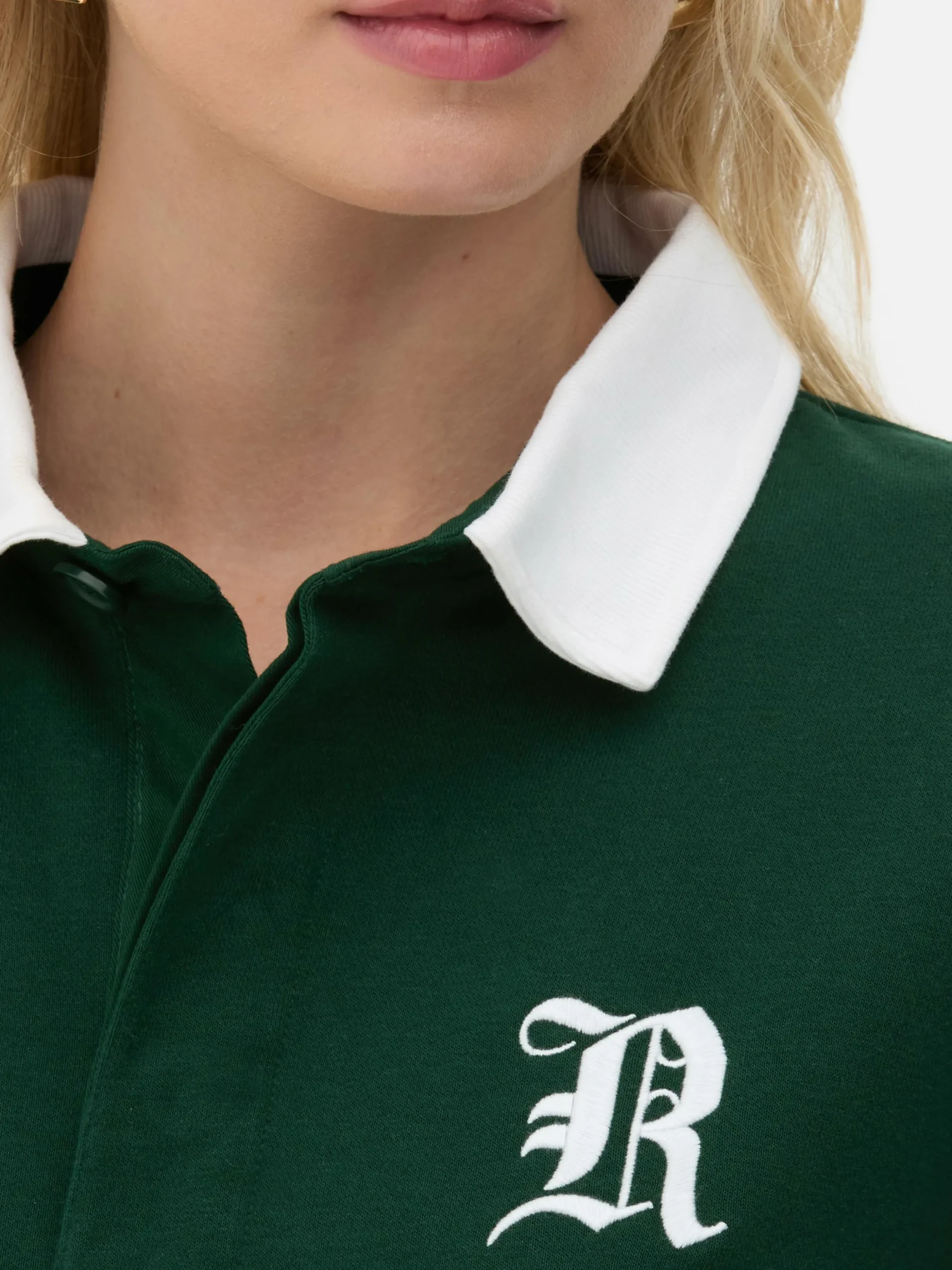 Rita Ora Oversized Polo Sweatshirt