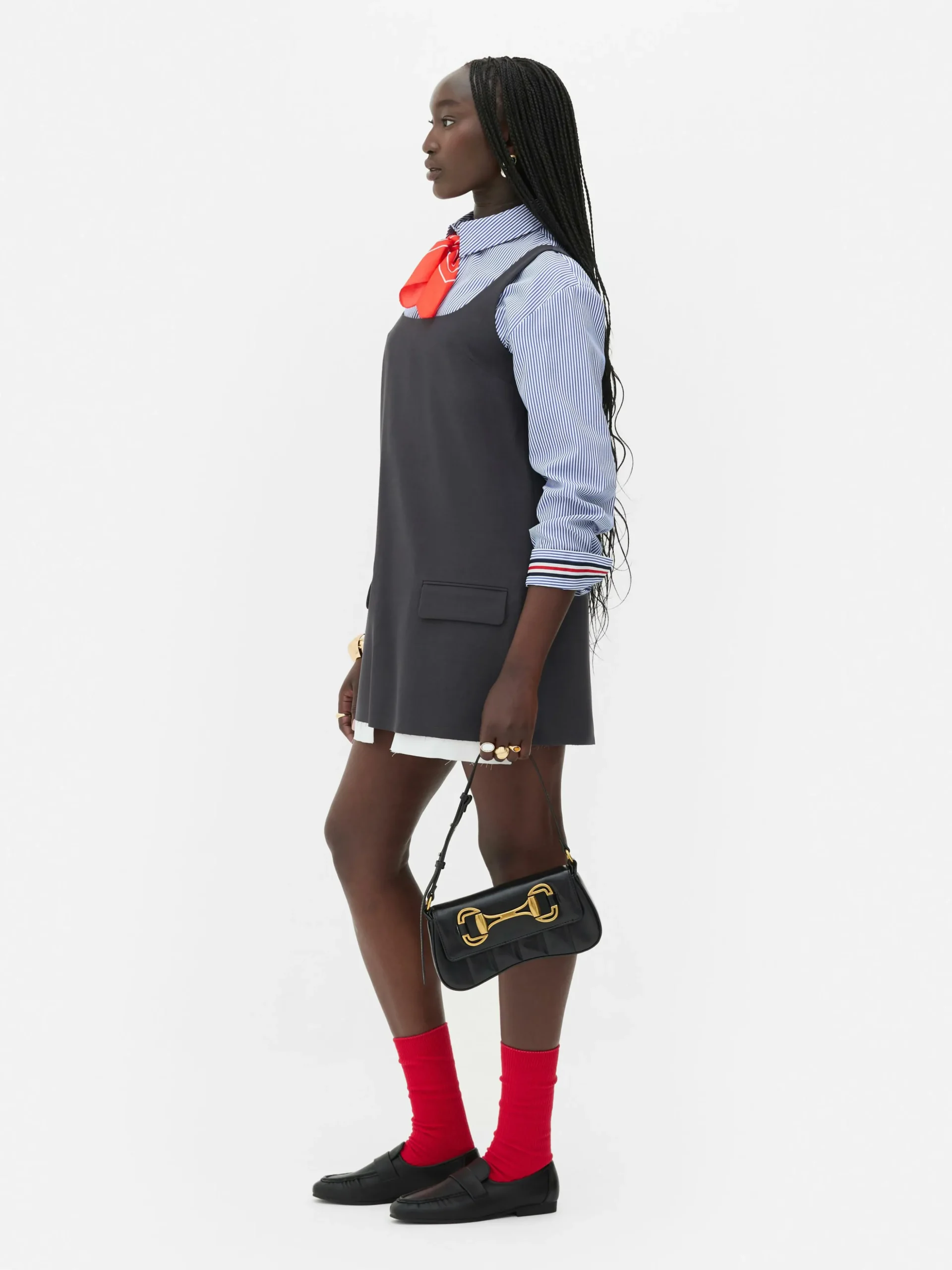 Rita Ora Pinafore Dress