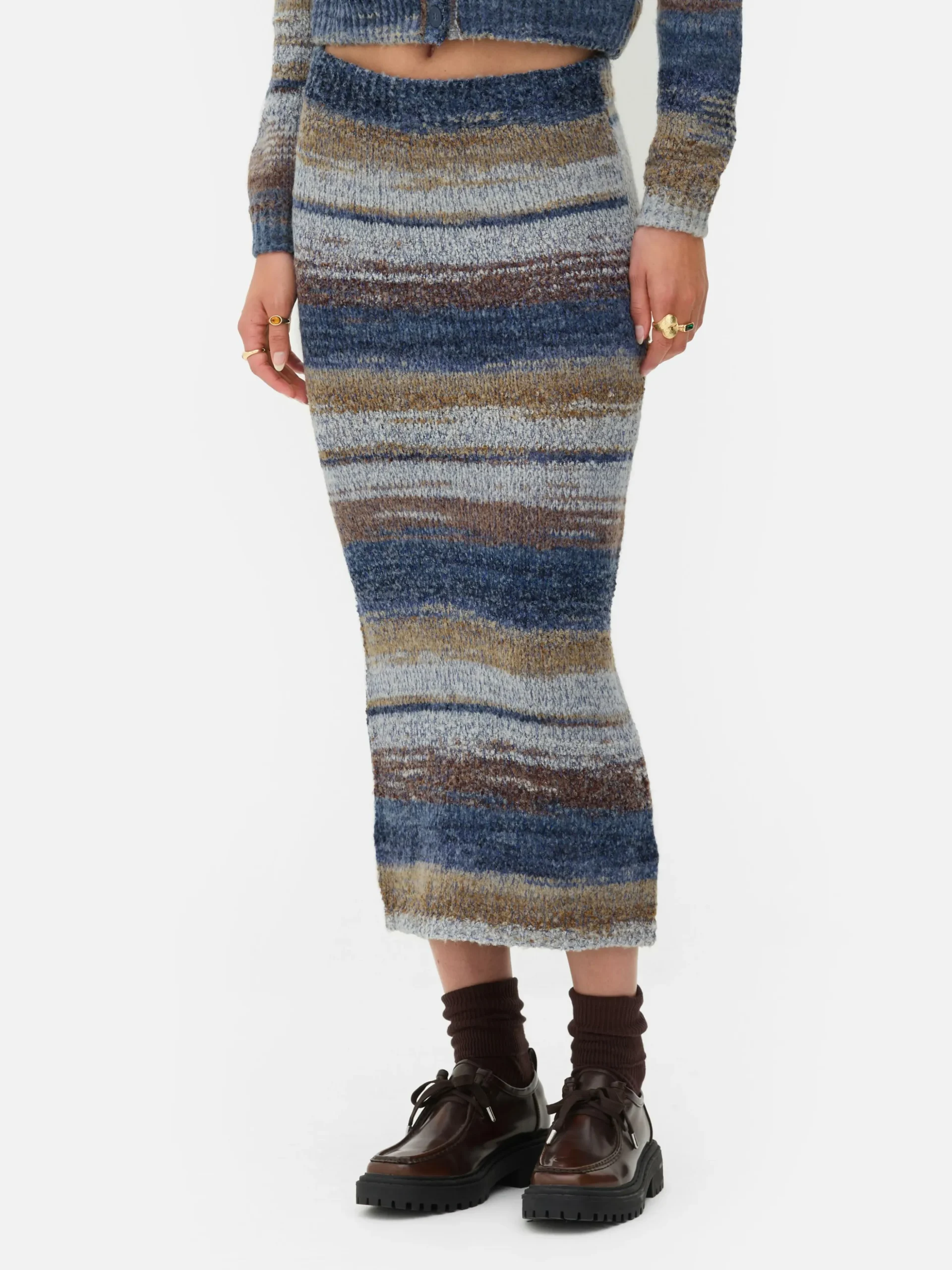 Rita Ora Space Dye Midi Skirt