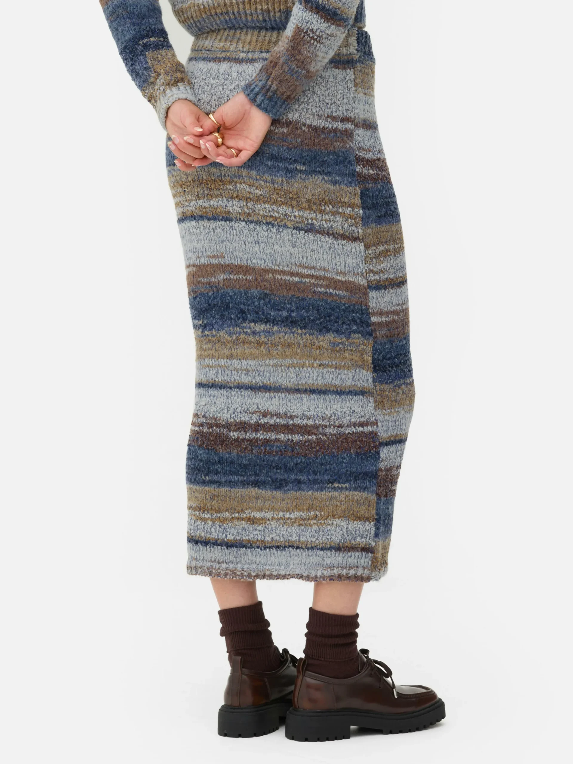 Rita Ora Space Dye Midi Skirt