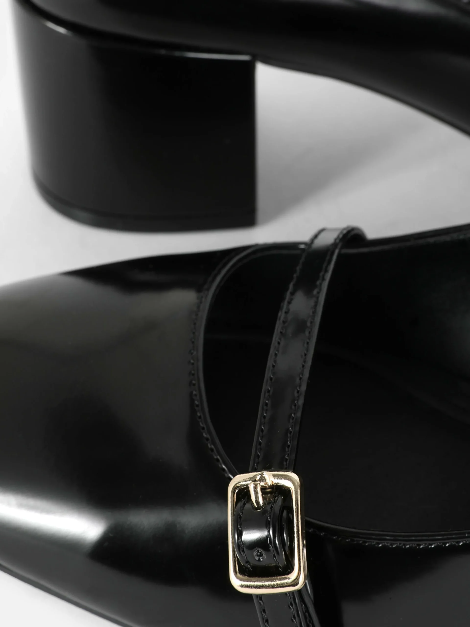 Rita Ora Triple-Strap Mary Jane Heels
