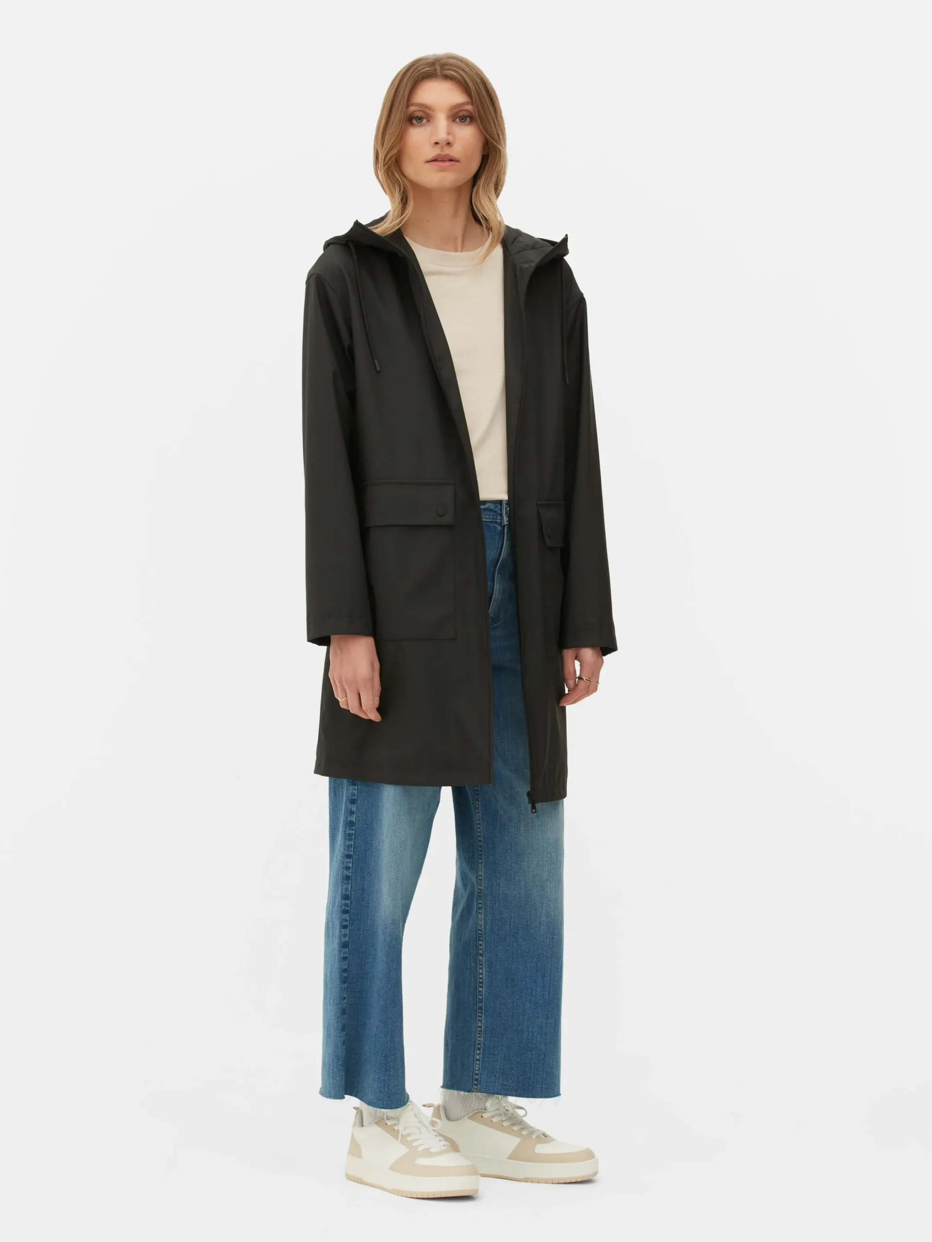 Rubberized Hooded Raincoat
