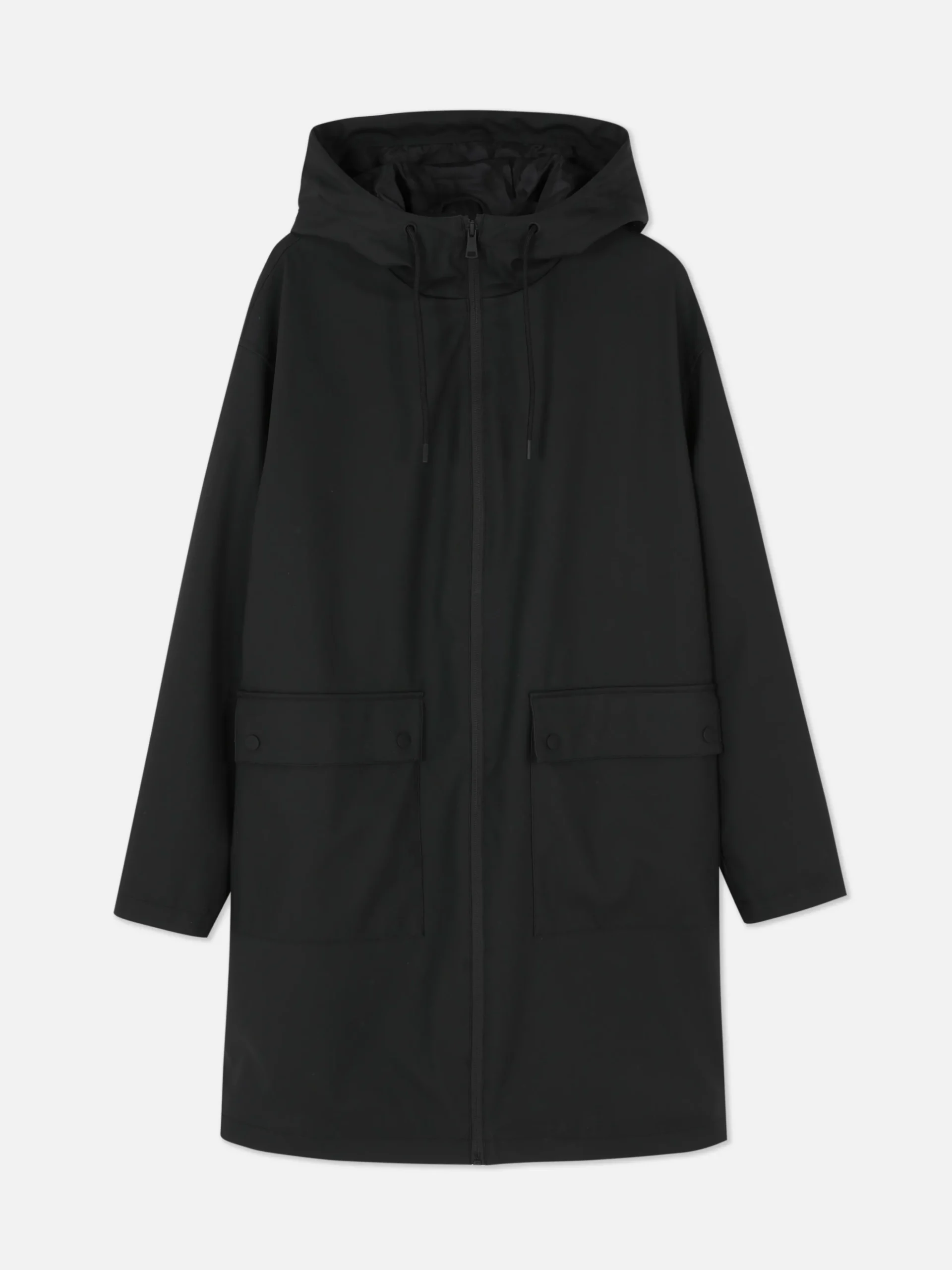 Rubberized Hooded Raincoat