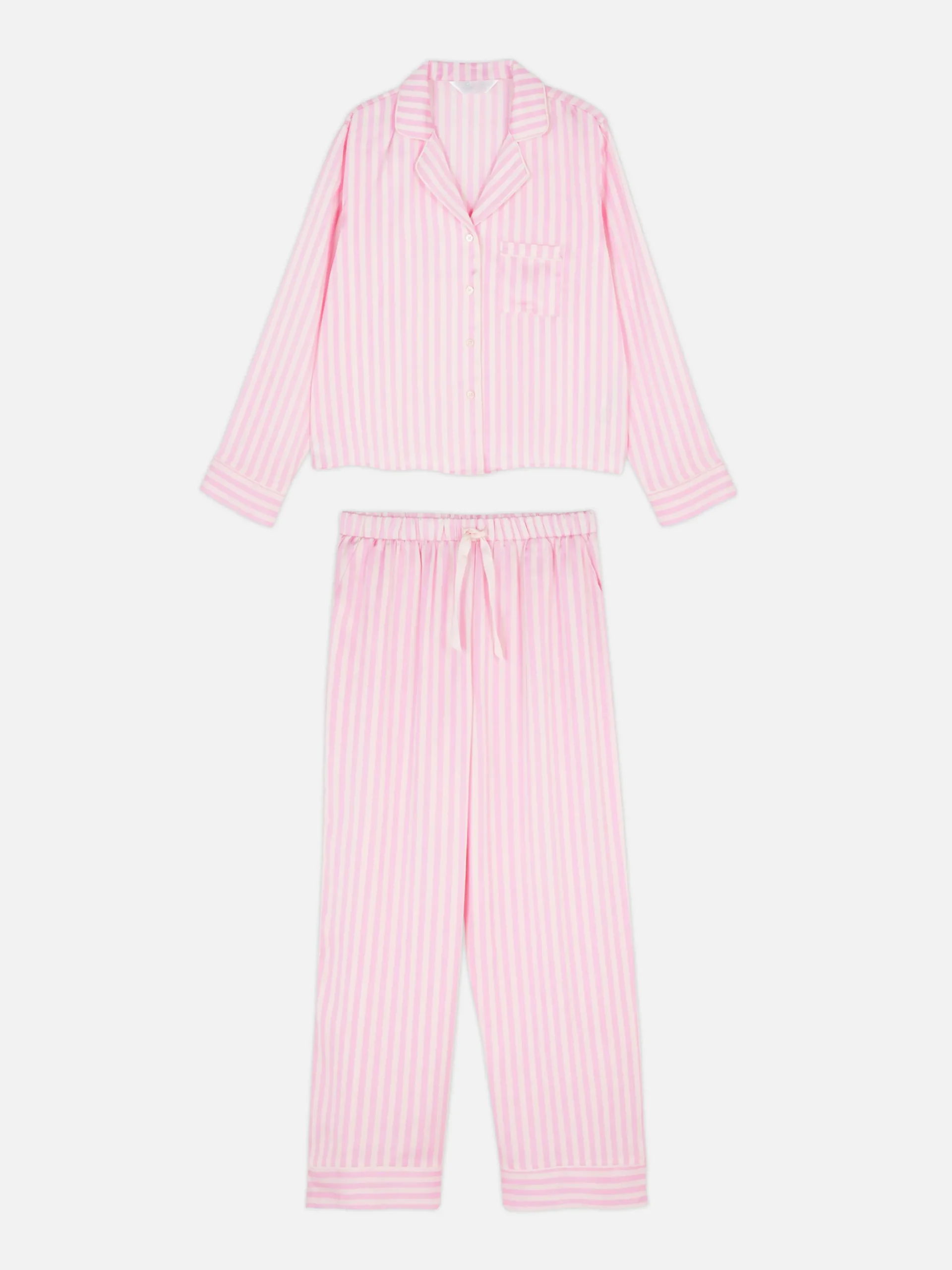 Satin Long Sleeve Pajamas
