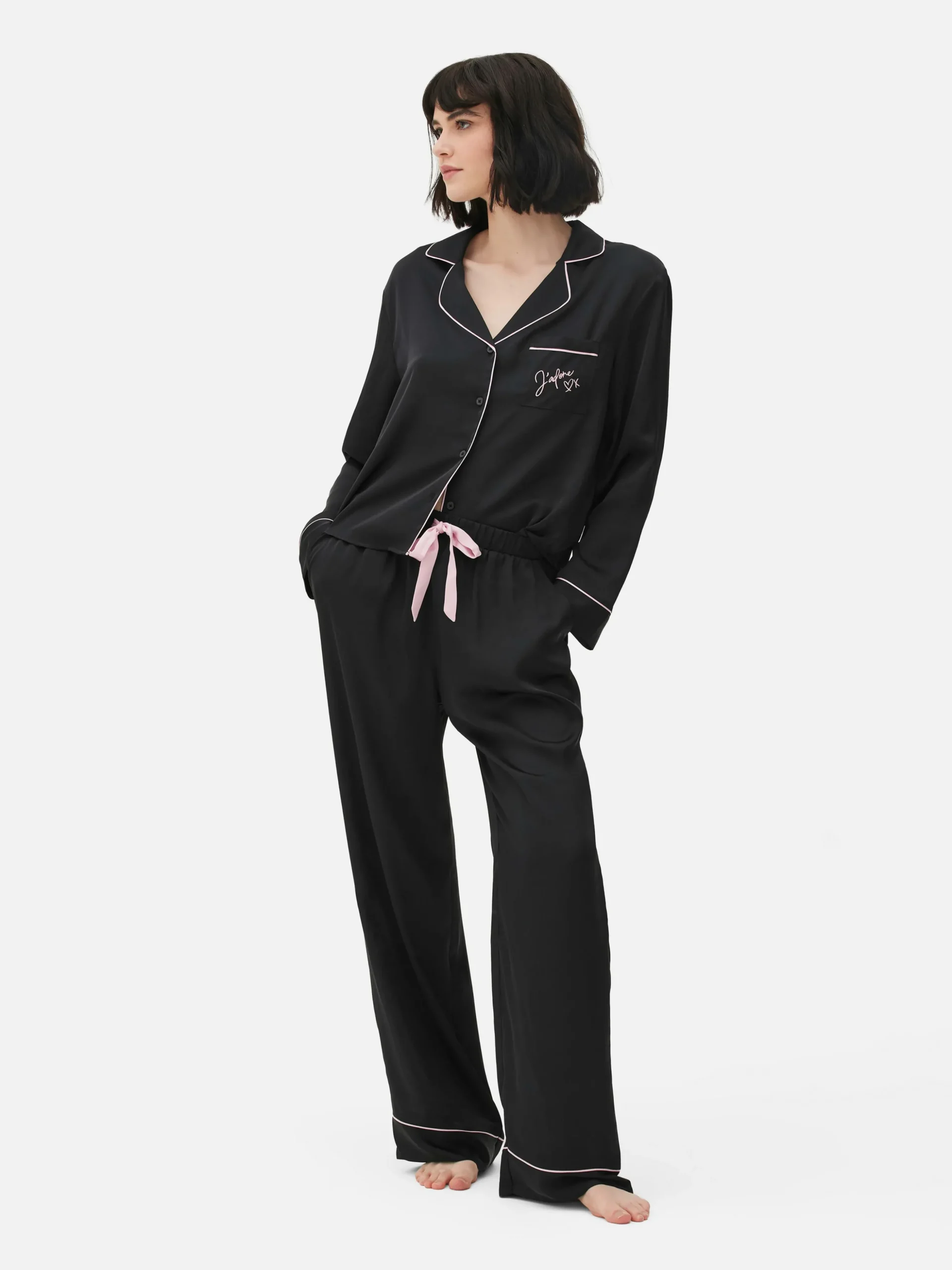 Satin Long Sleeve Pajamas