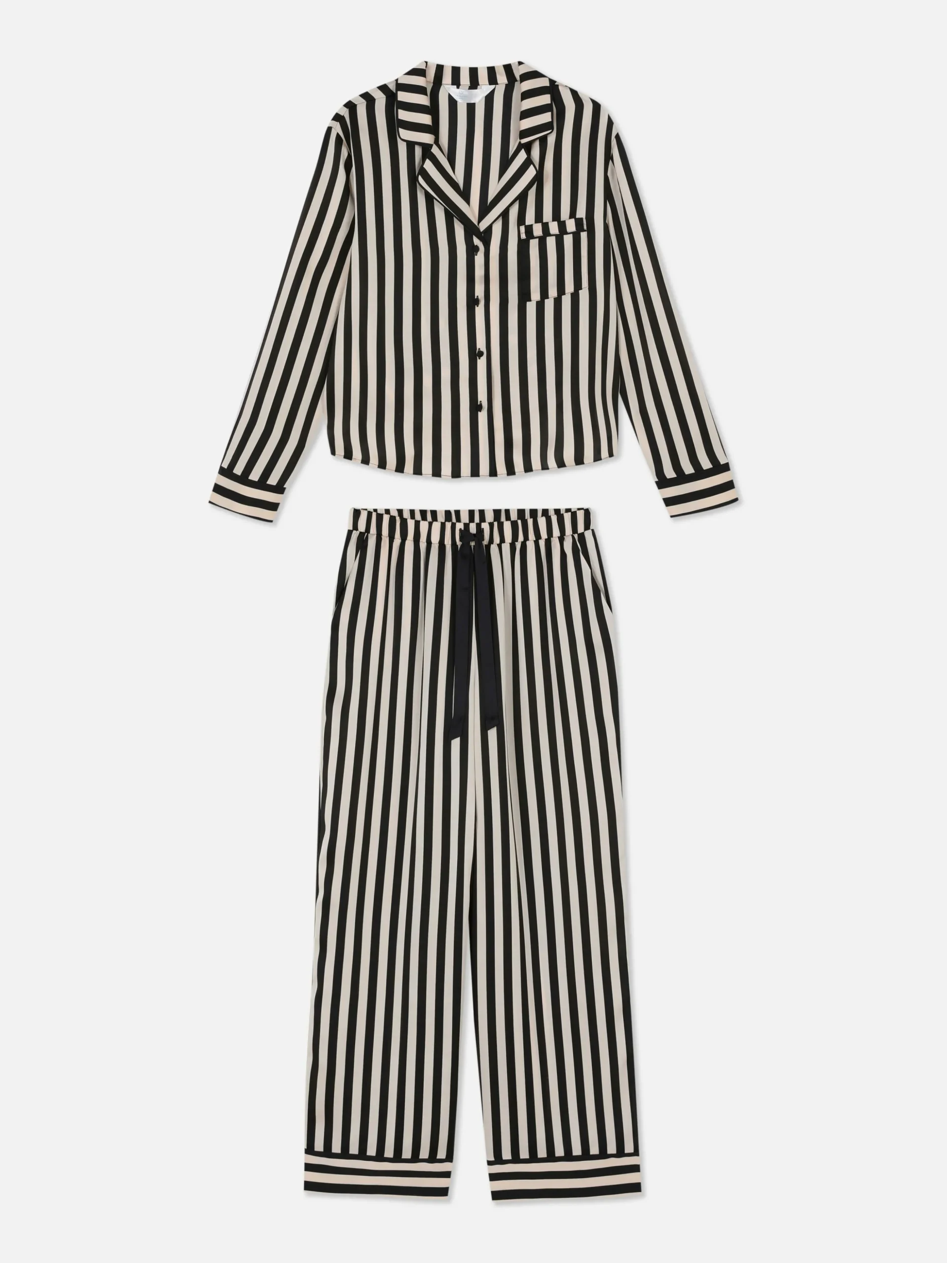 Satin Long Sleeve Pajamas