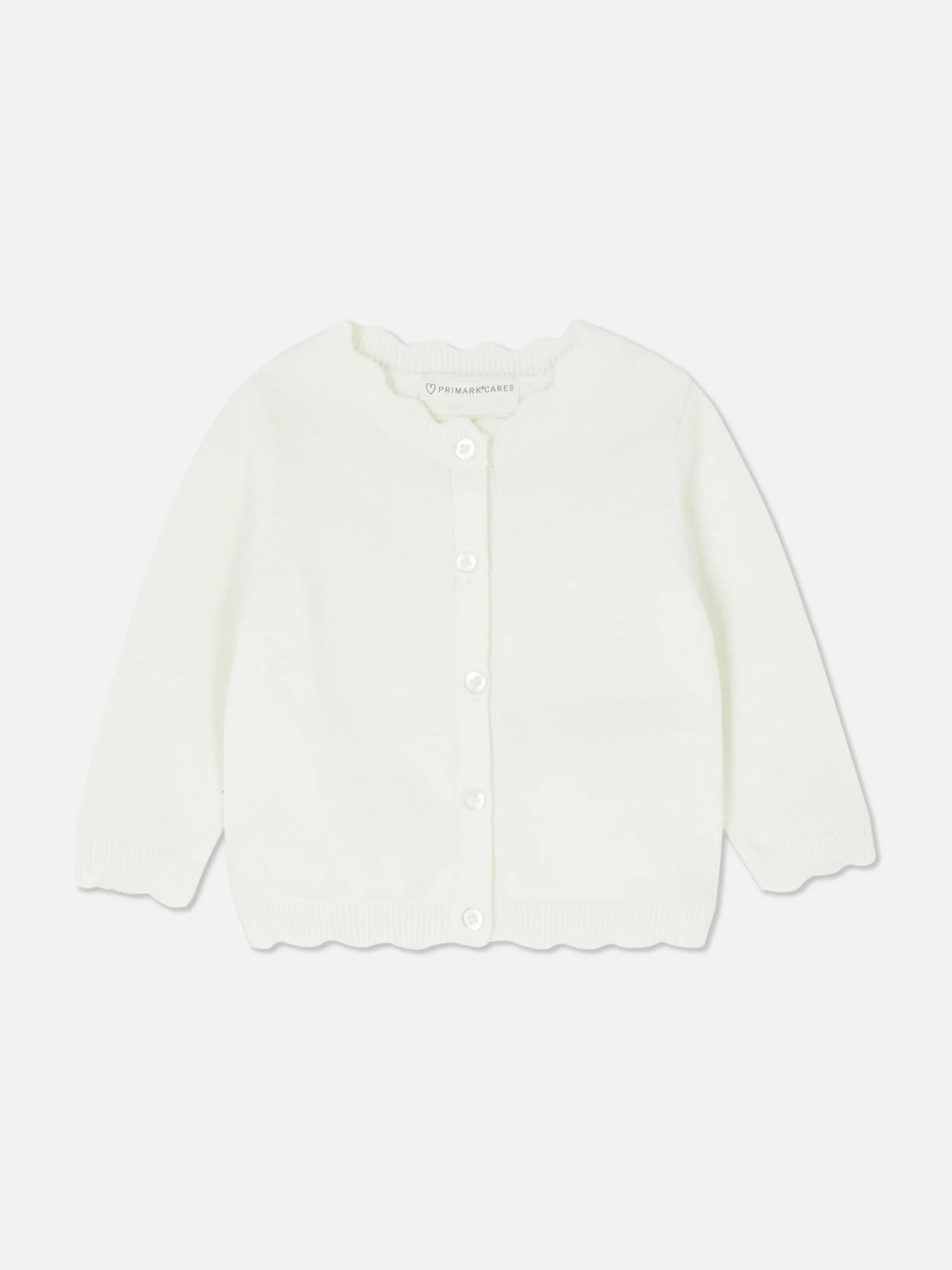Scallop Trim Cardigan