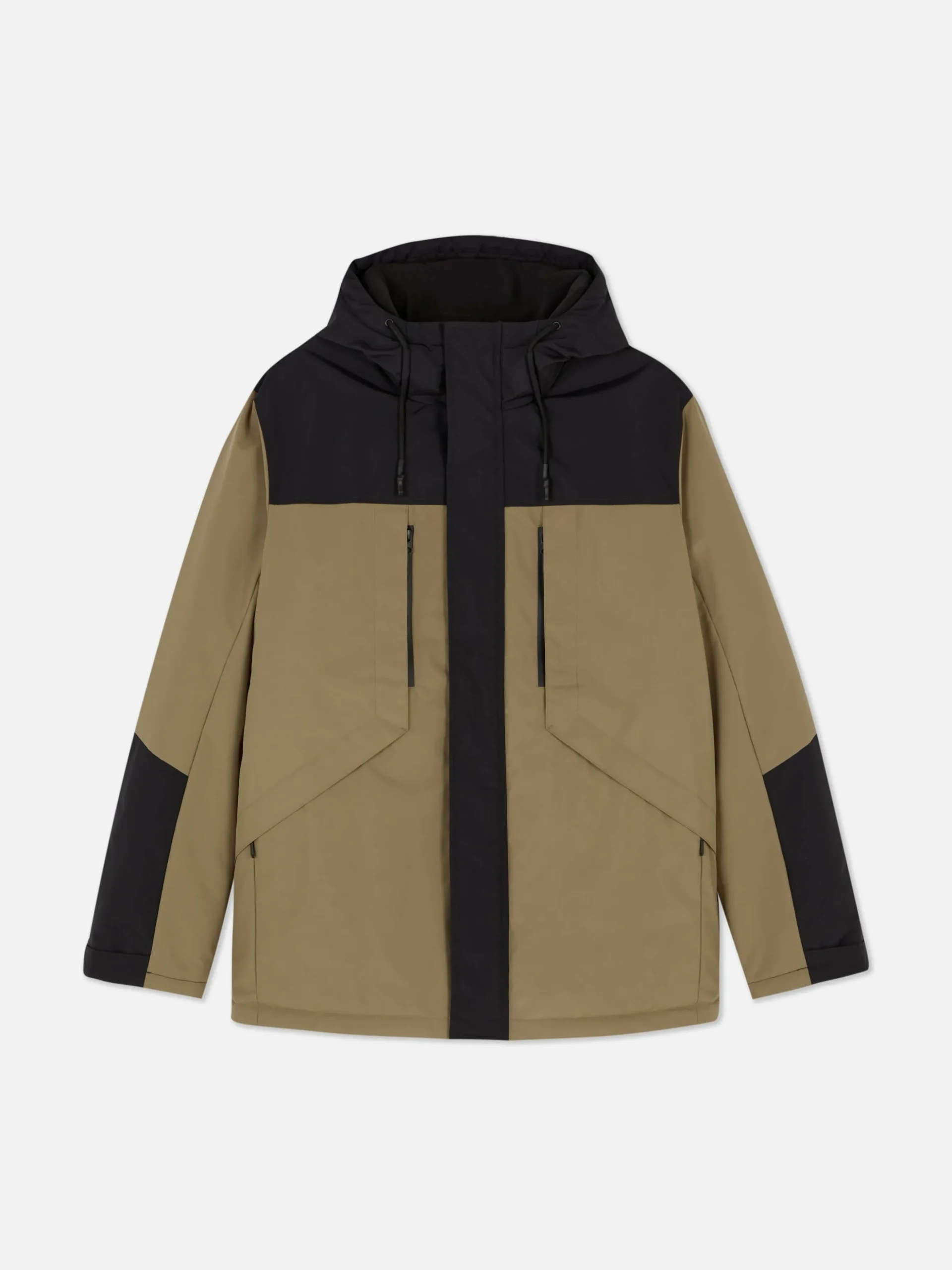Short Color Block Coat