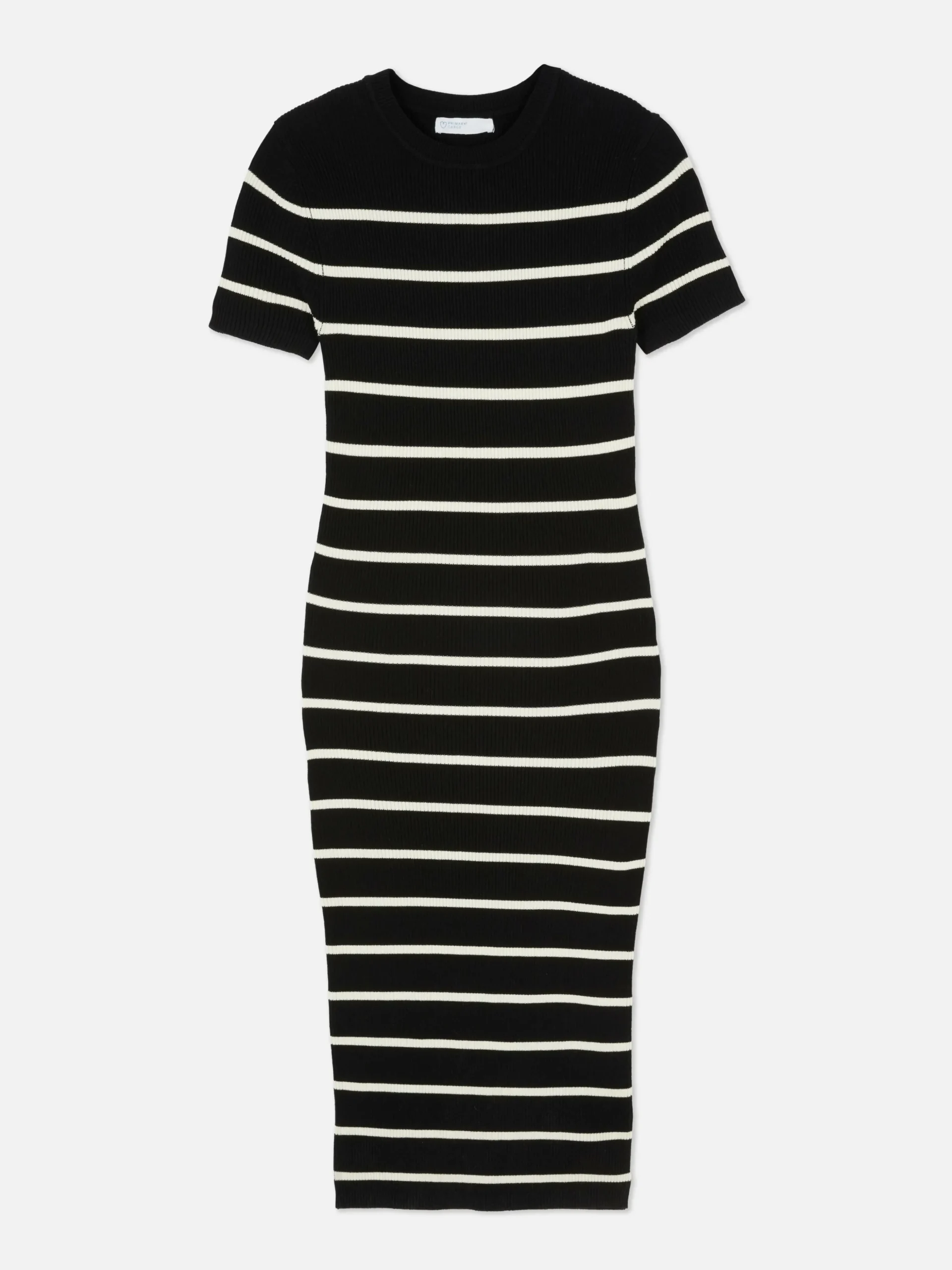 Short Sleeve Midi Sweater Dress