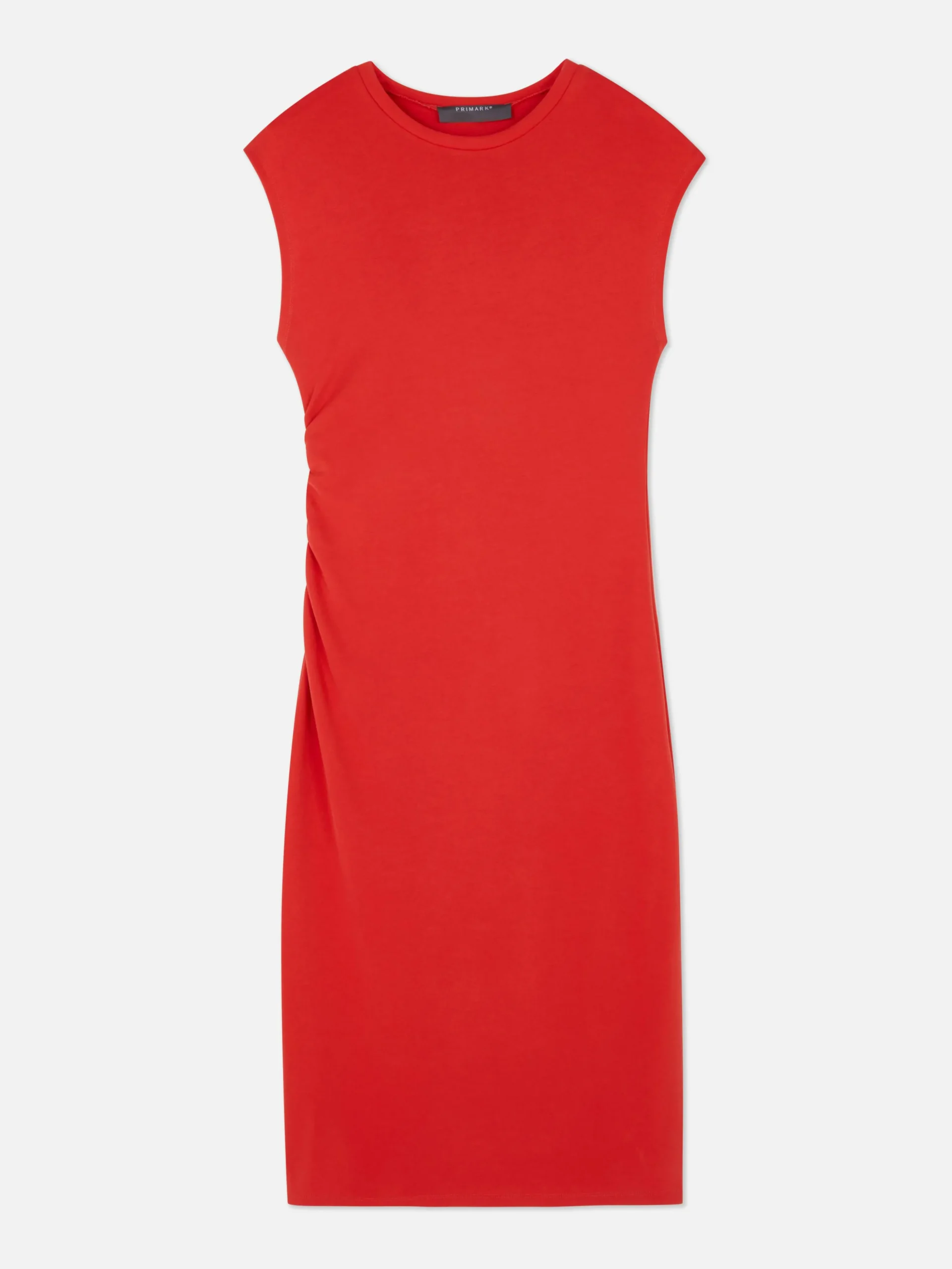 Sleeveless Ruched Midi Dress