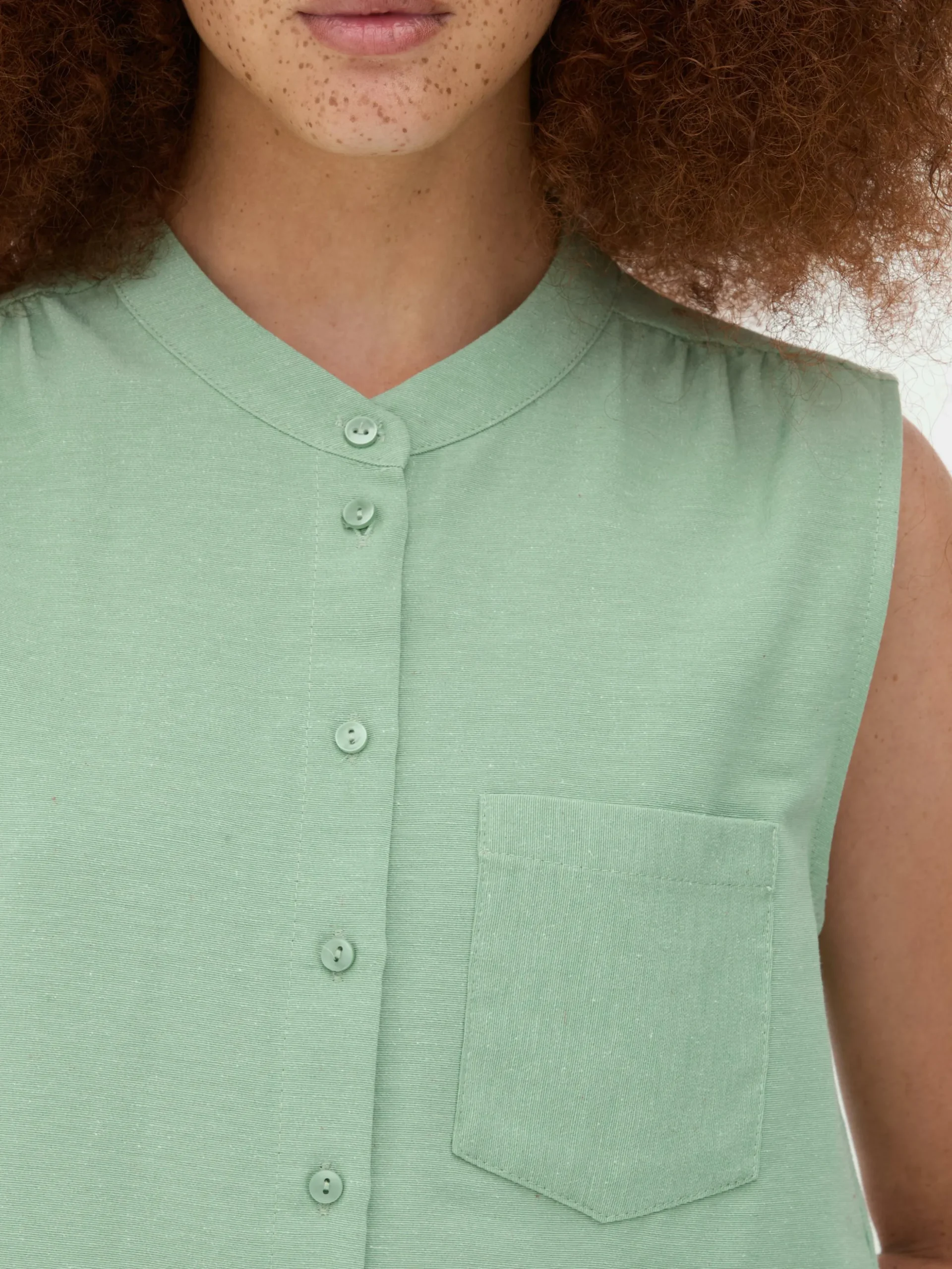 Sleeveless Tunic Blouse