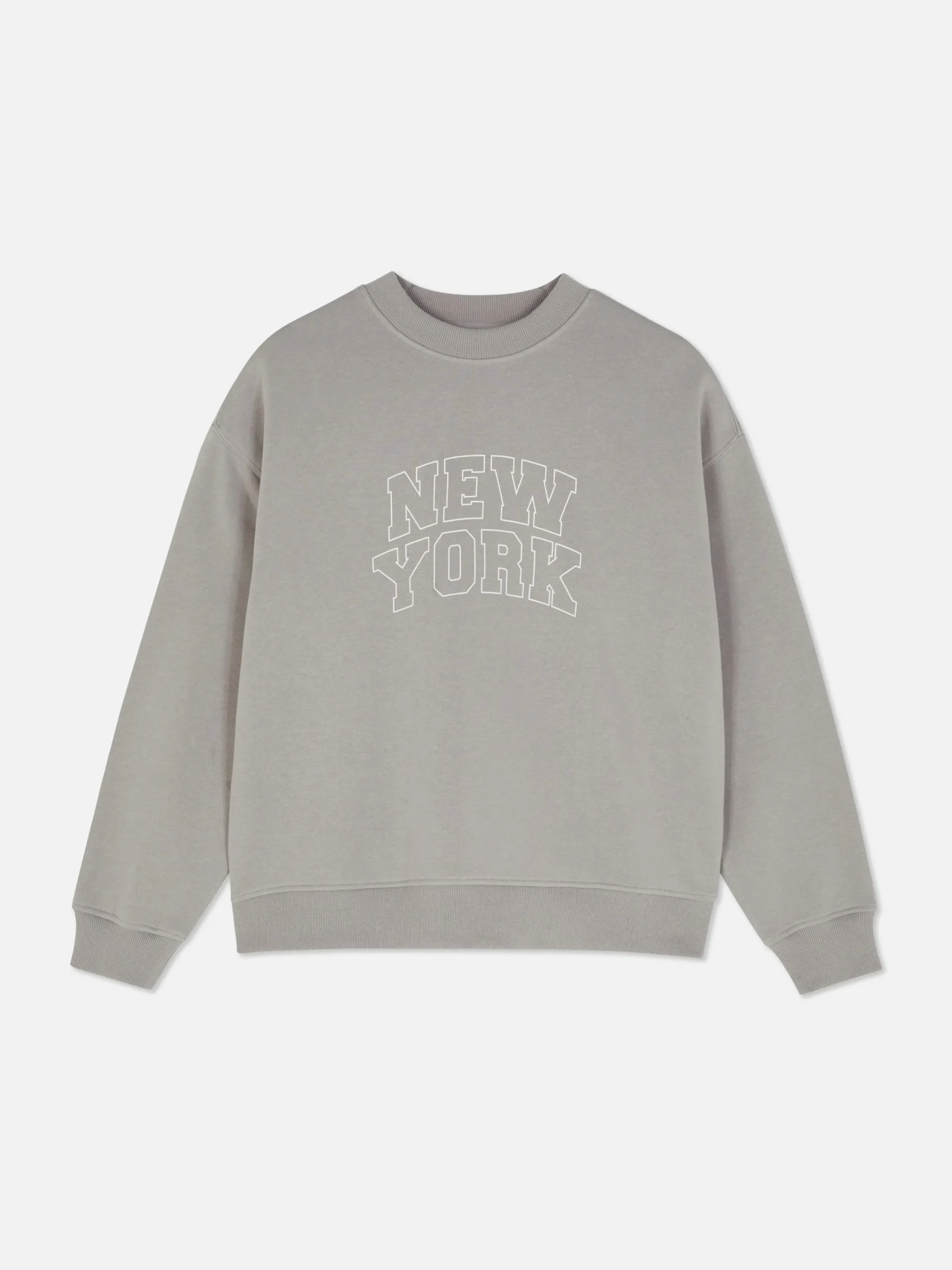 Slogan Crew Neck Sweatshirt