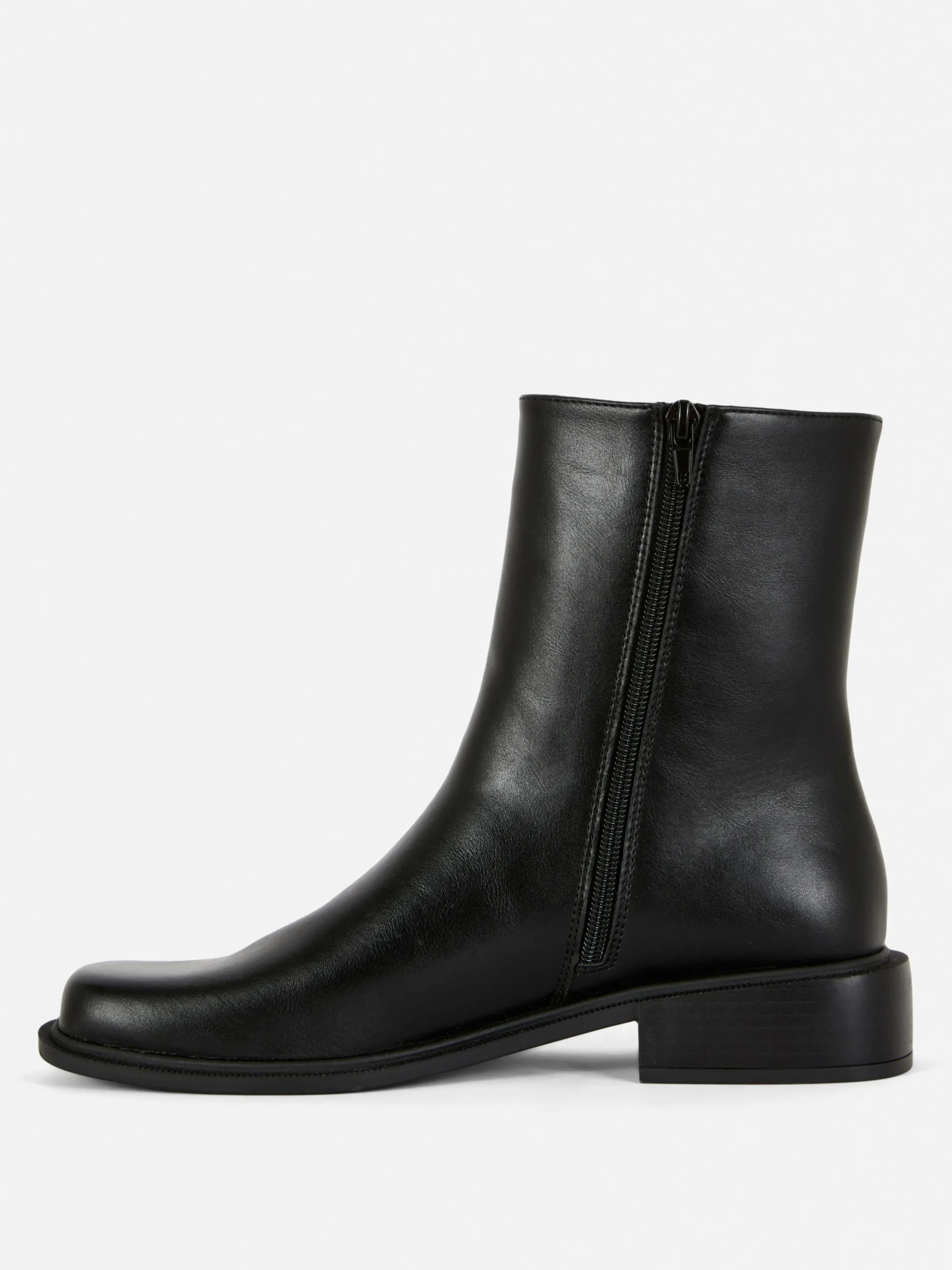 Square Toe Ankle Boots