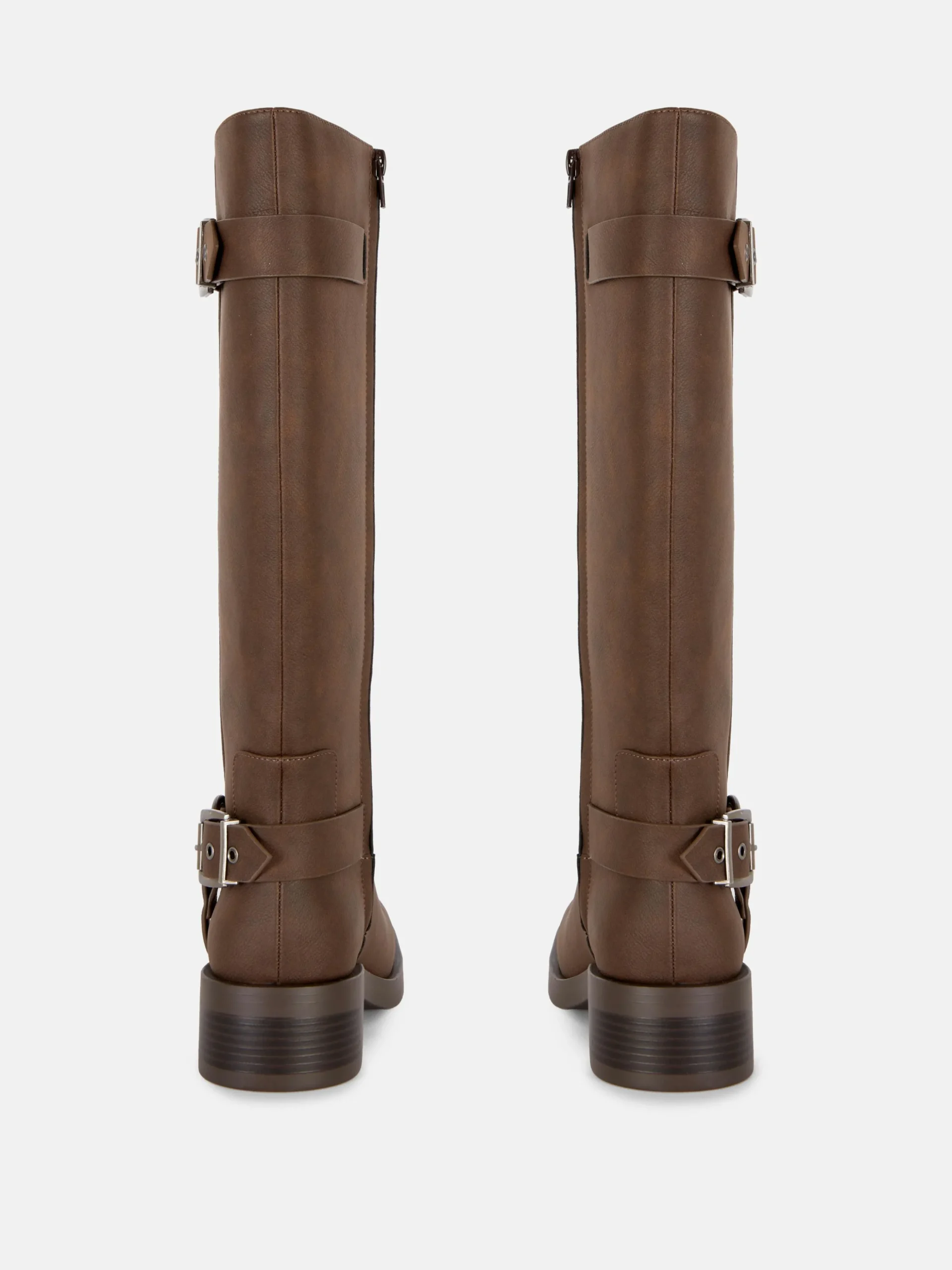 Square Toe Biker Boots