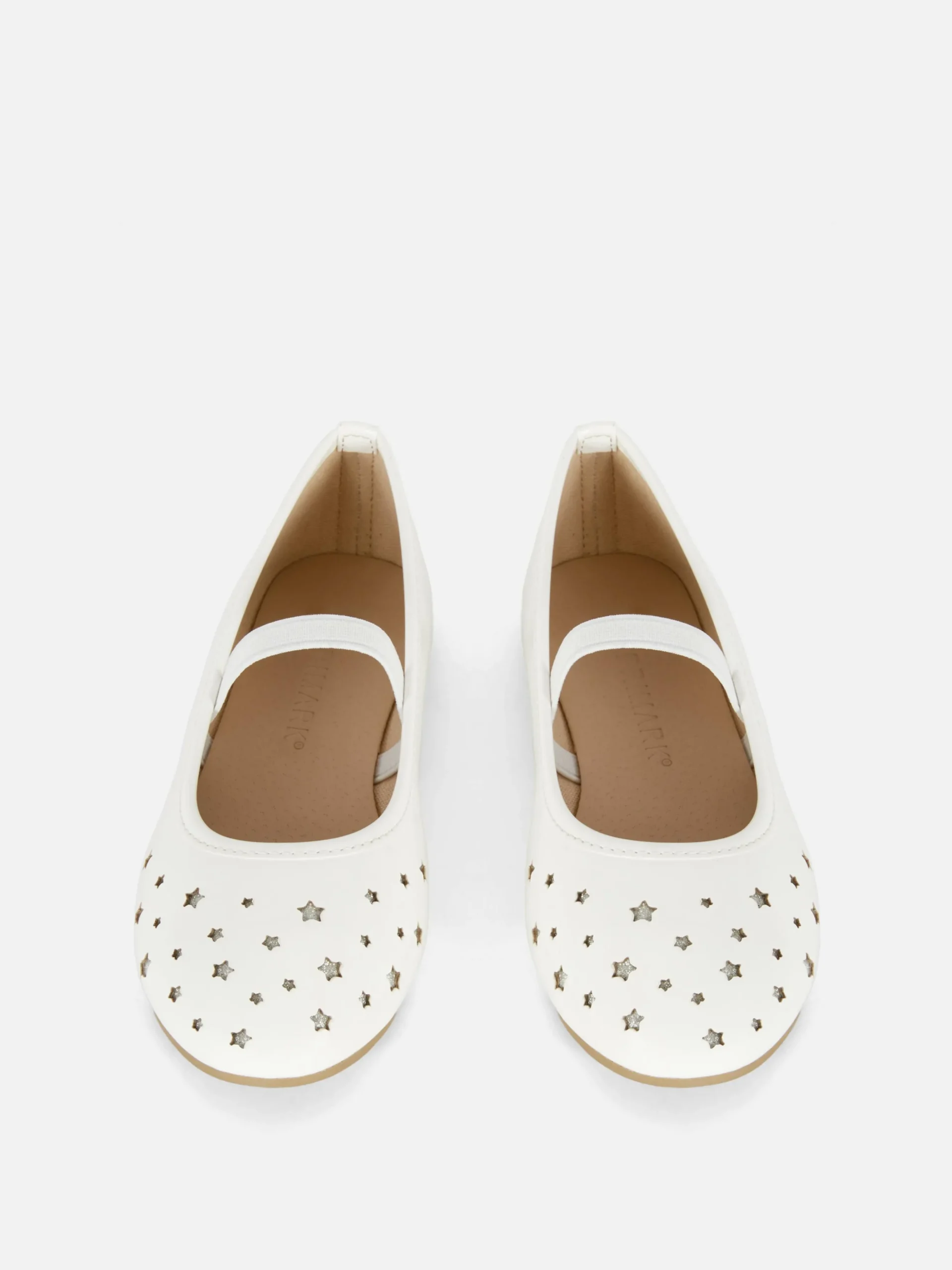 Star Laser Cut Ballet Pumps