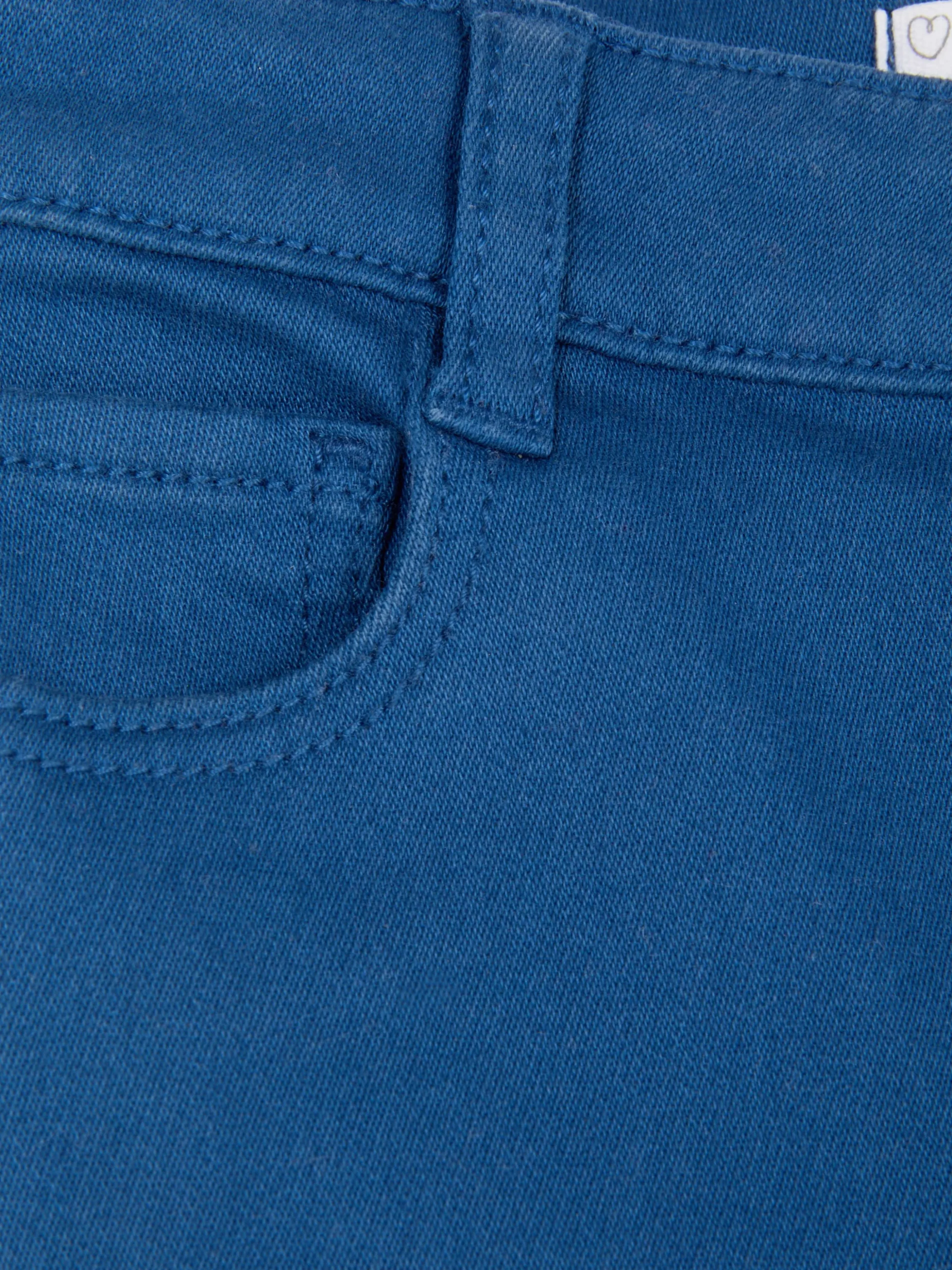 Straight Leg Twill Pants