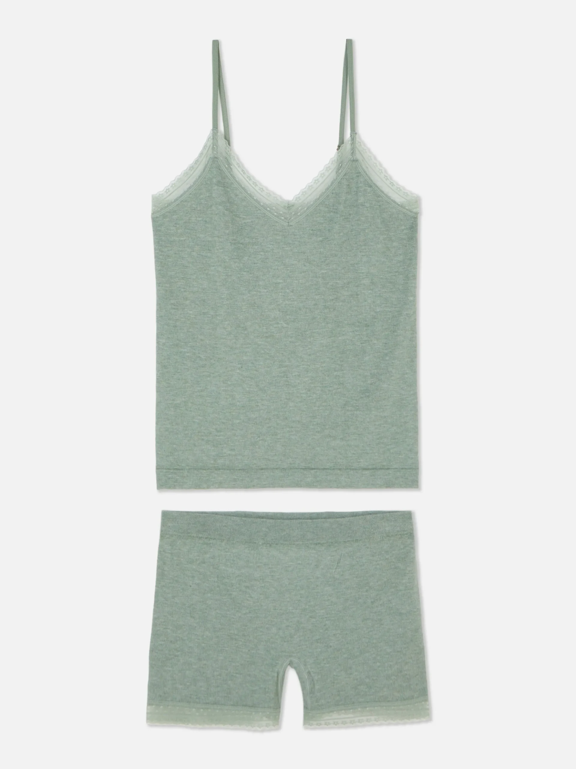 Stretch Cami And Shorts Pajama Set