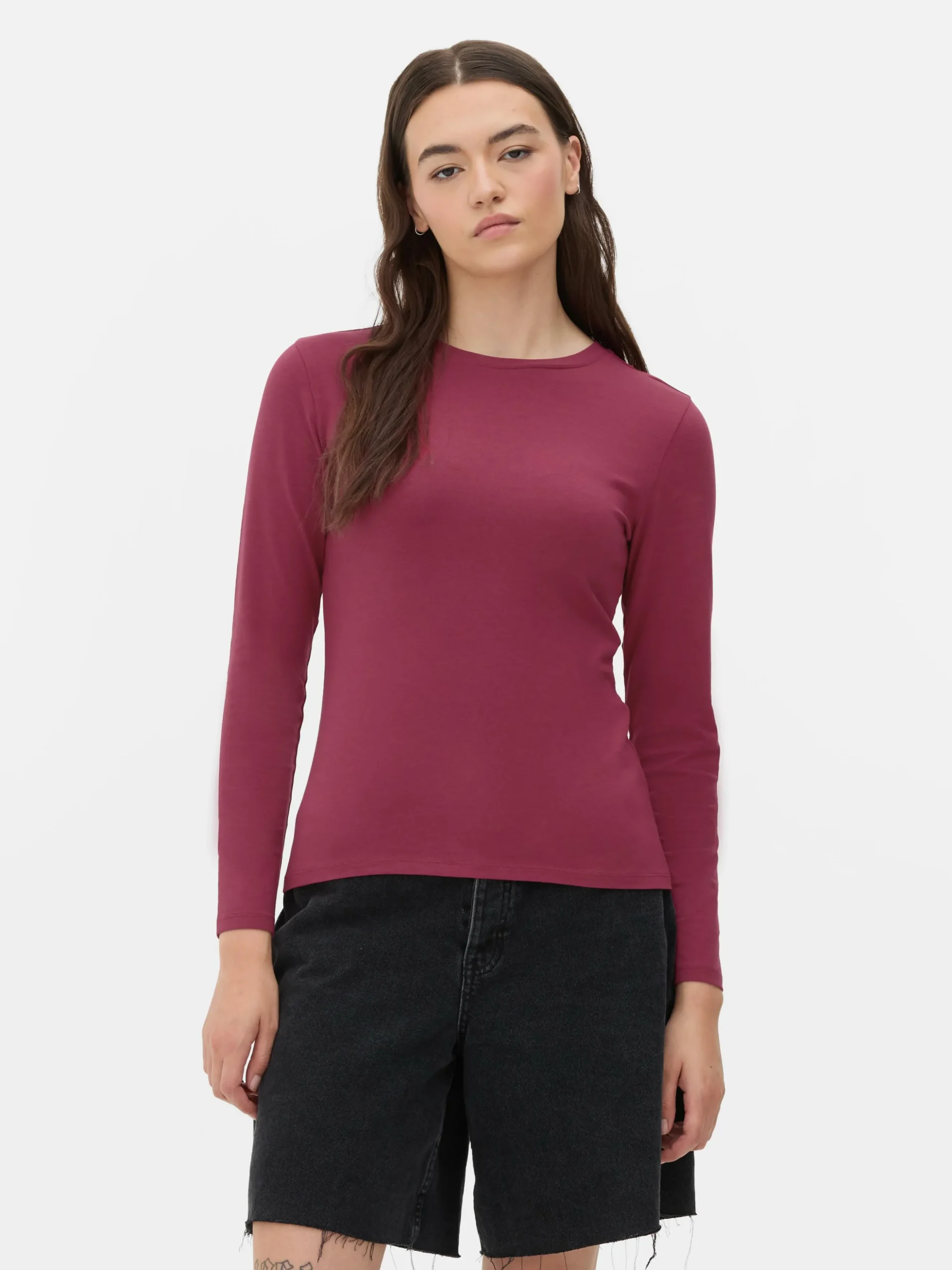Stretch Jersey Long Sleeve Top