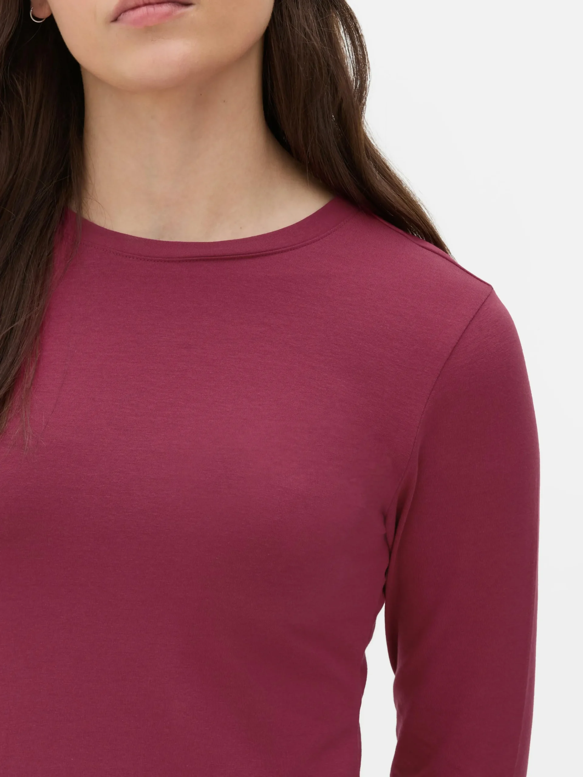 Stretch Jersey Long Sleeve Top