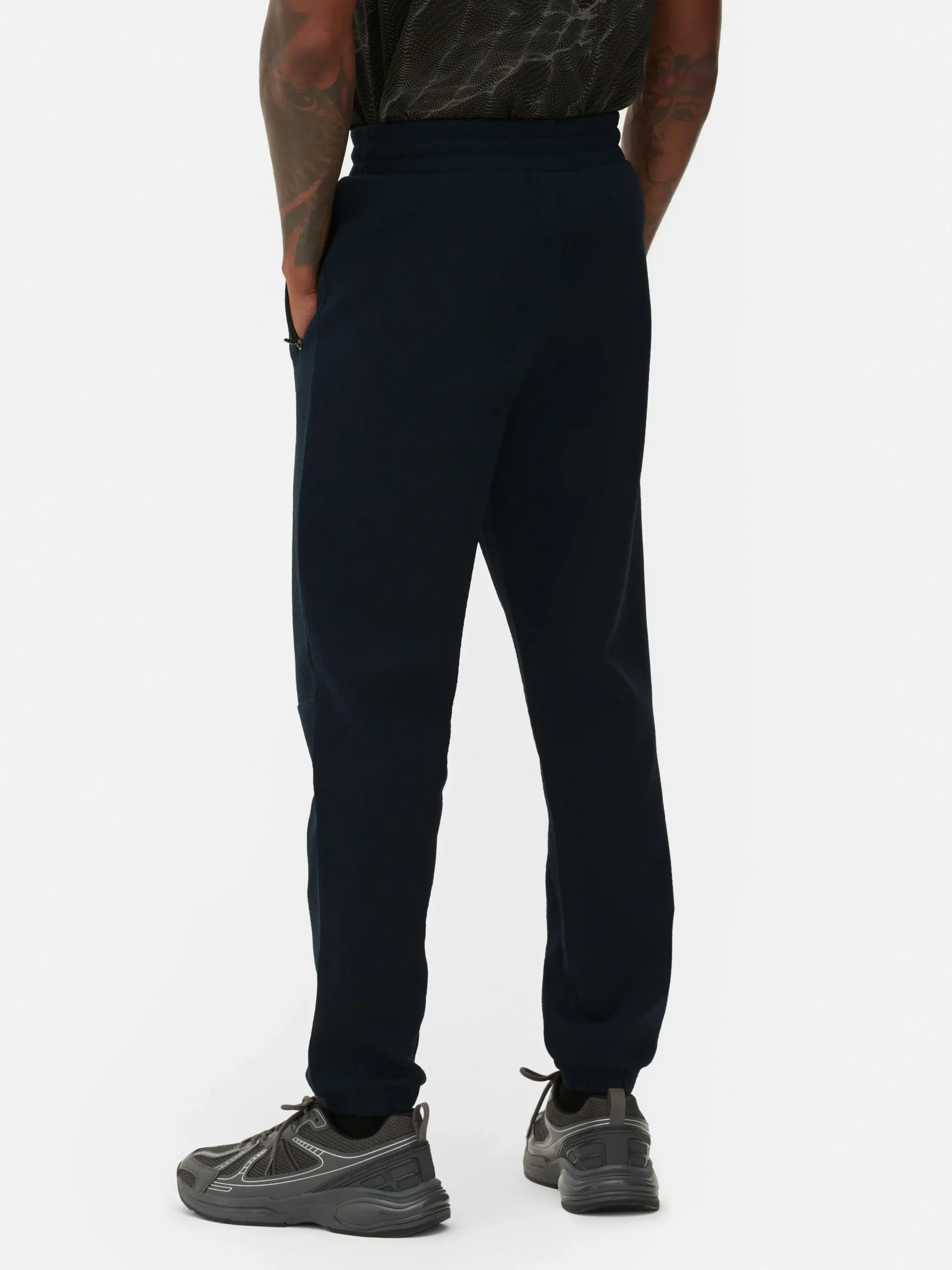 Stretch Waist Textured Joggers