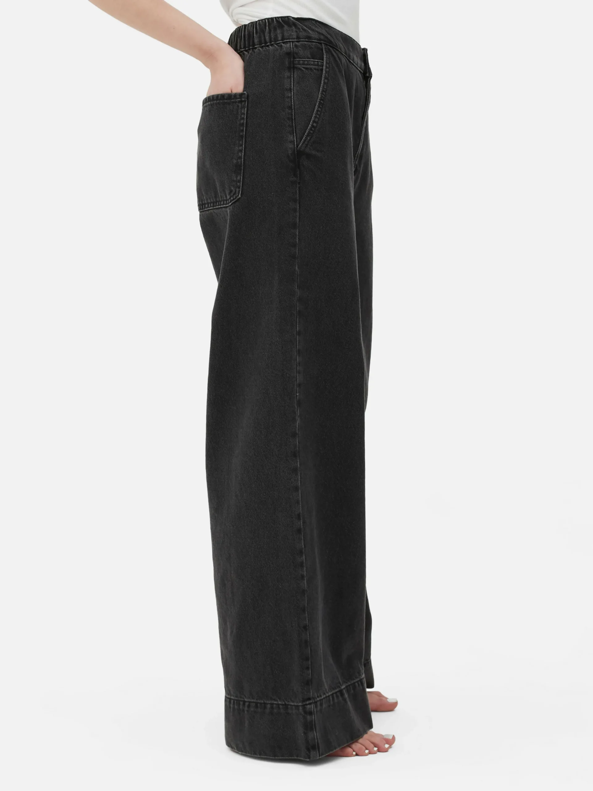 Stretch Wide Leg Jeans