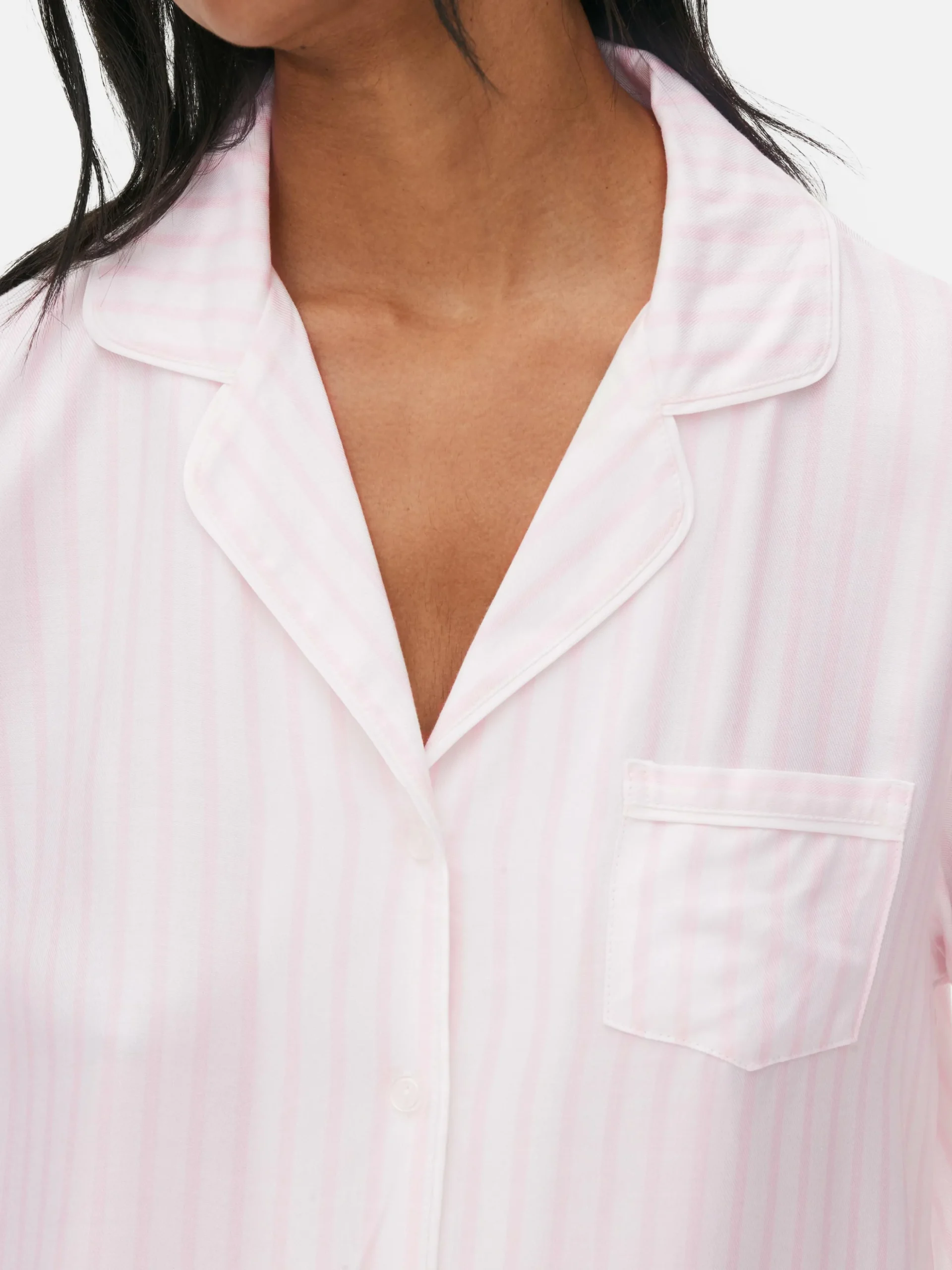 Striped Boyfriend Long Pajamas