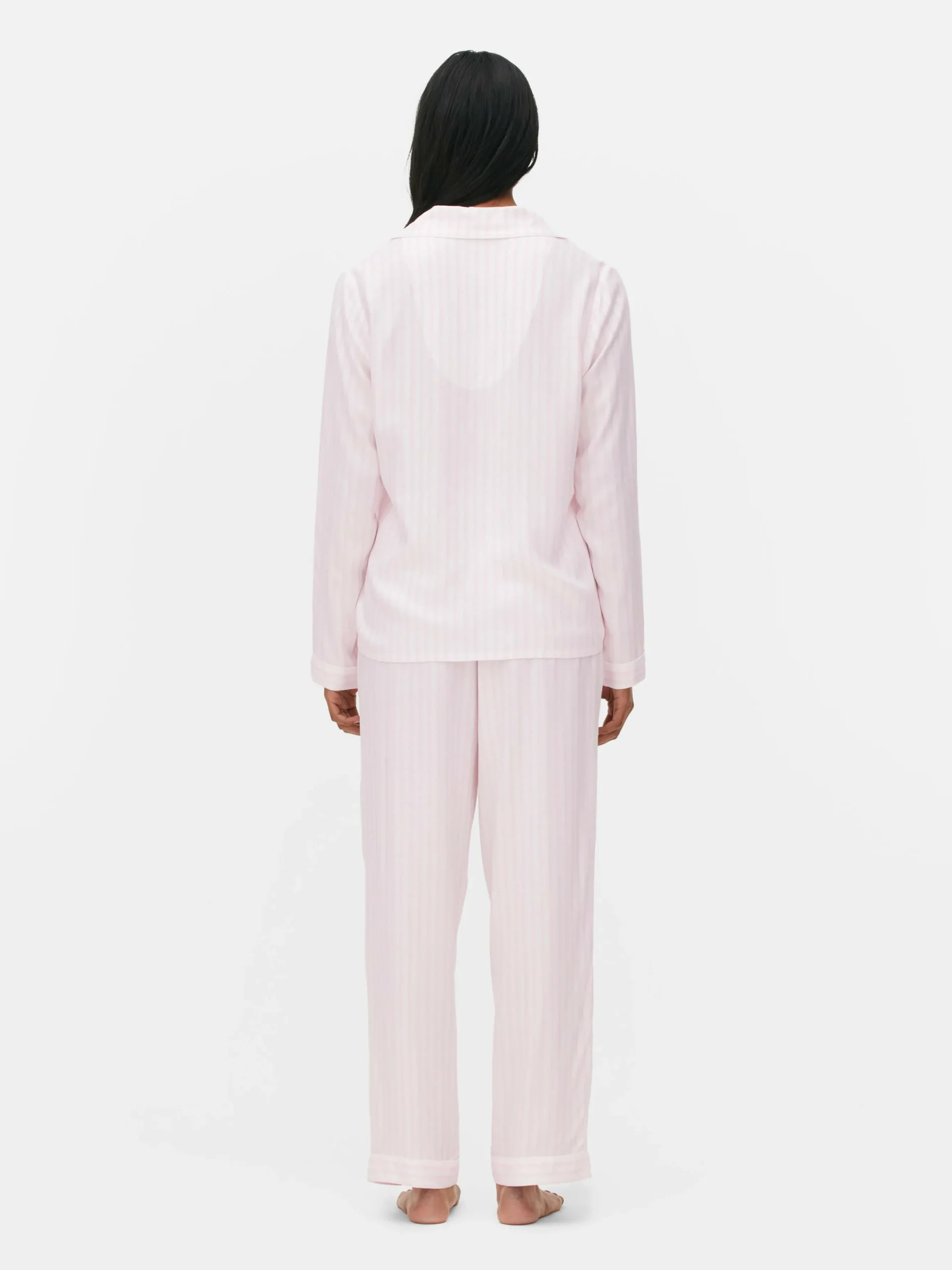 Striped Boyfriend Long Pajamas