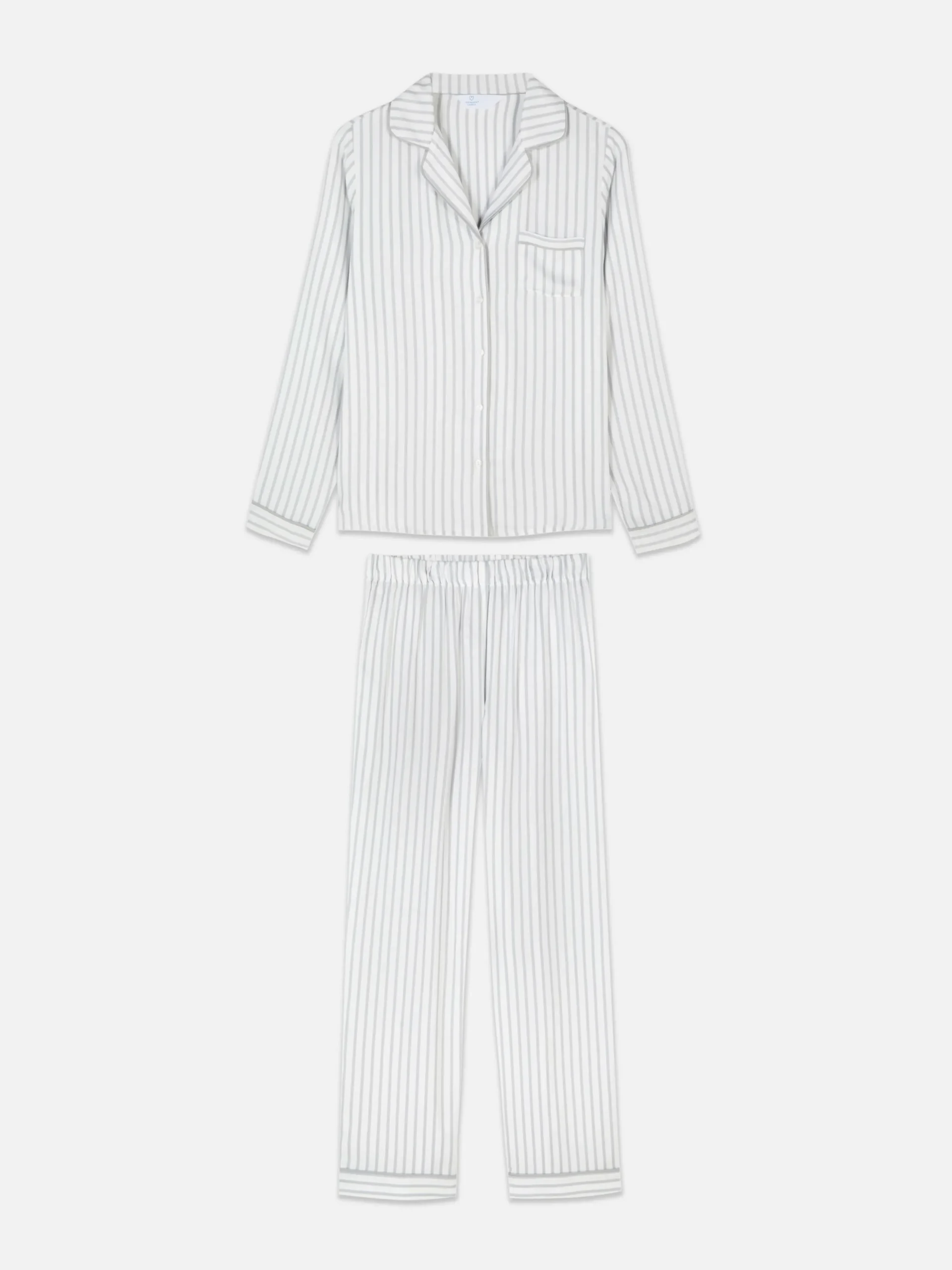 Striped Boyfriend Long Pajamas