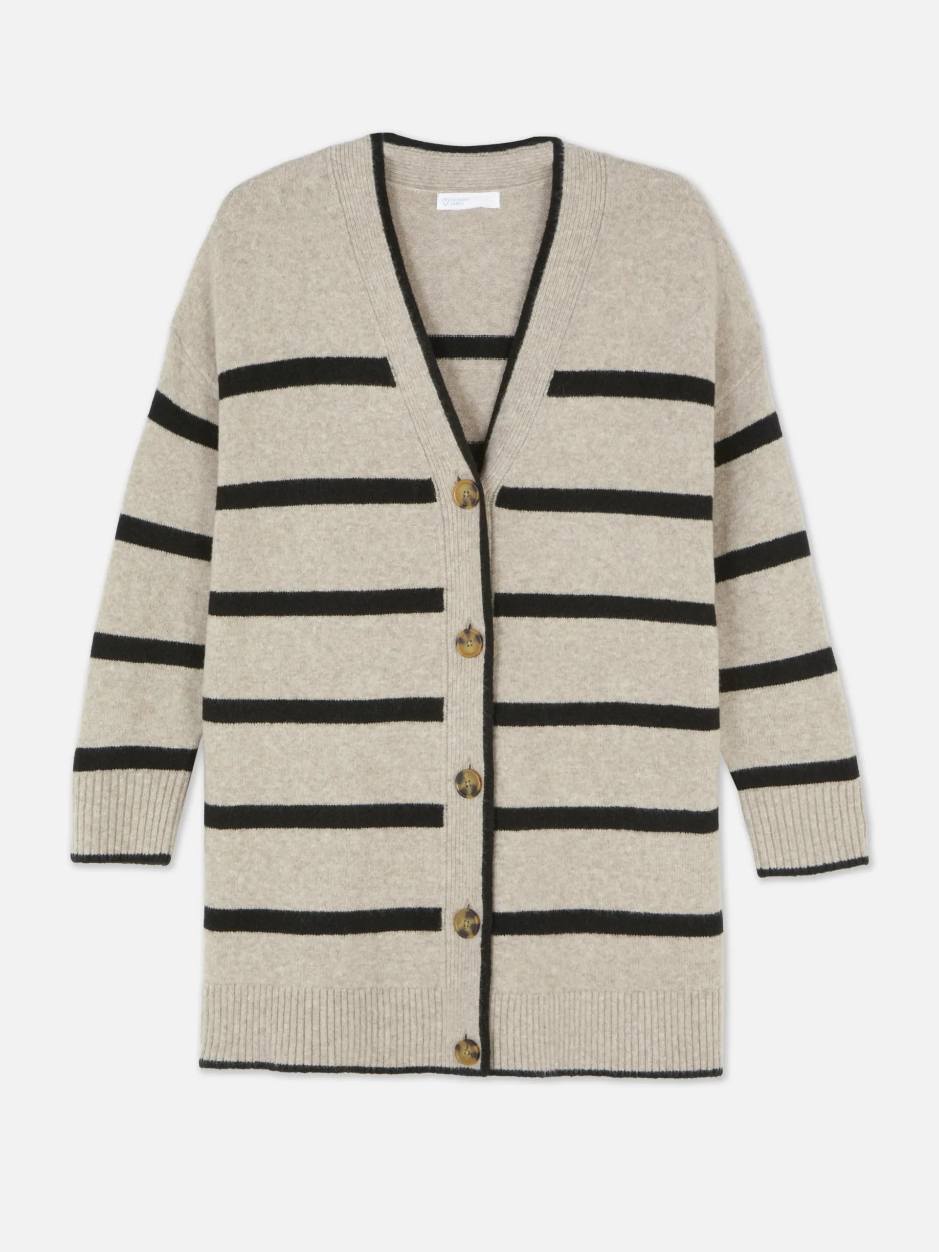 Striped Longline Cardigan