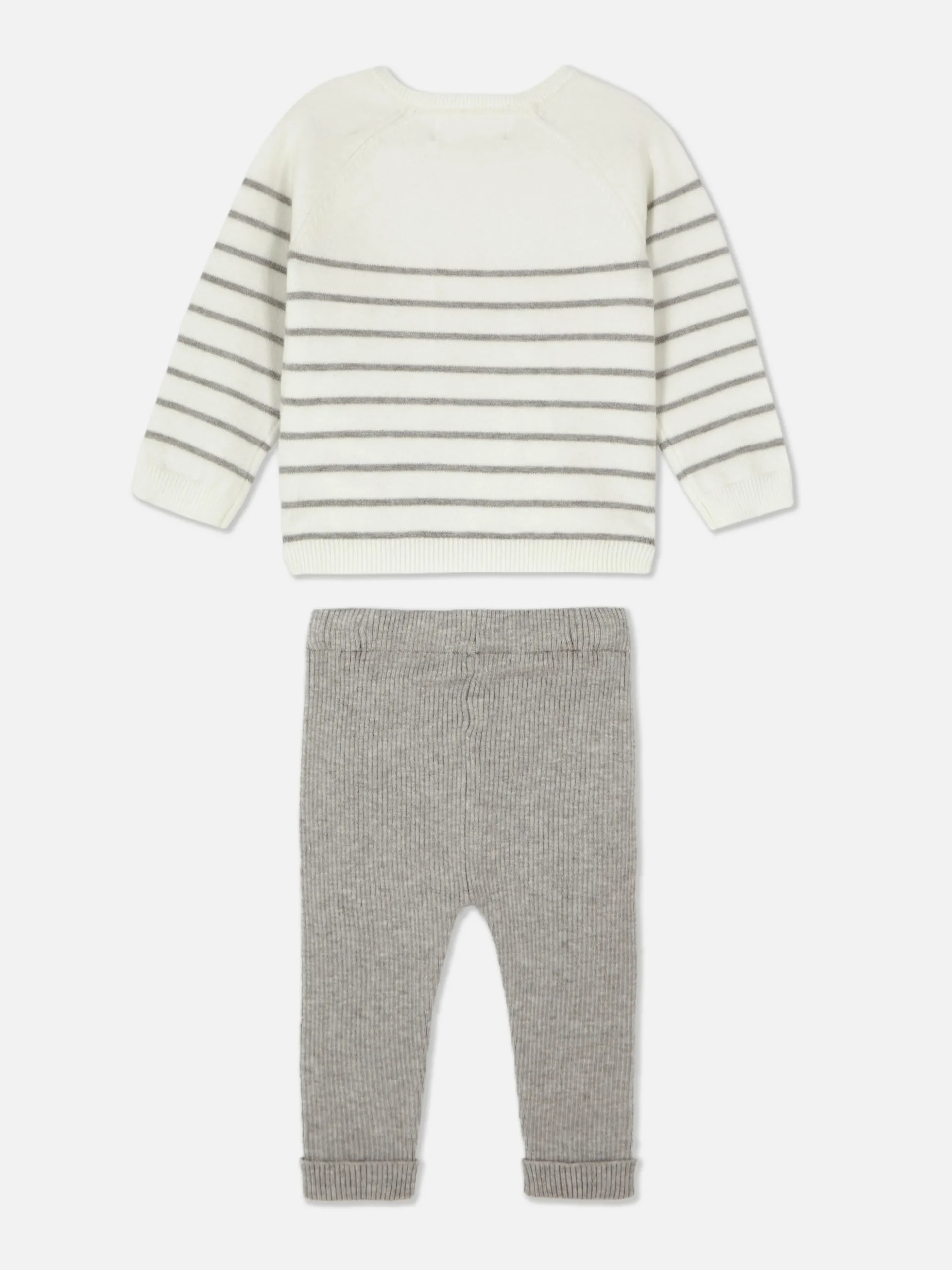 Striped Sweater And Leggings Set