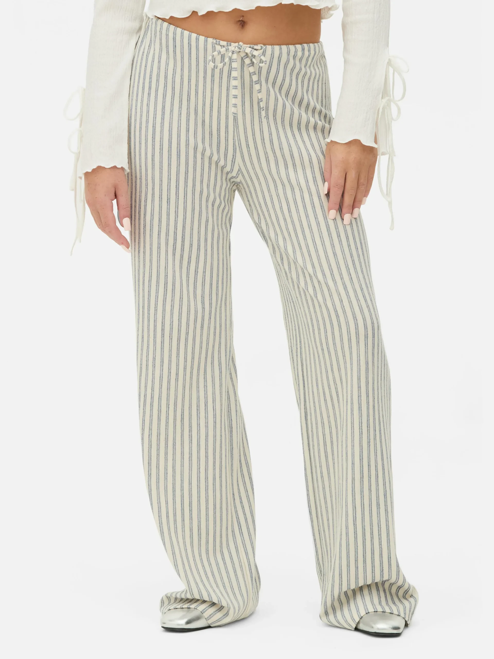 Striped Wide Leg Pants