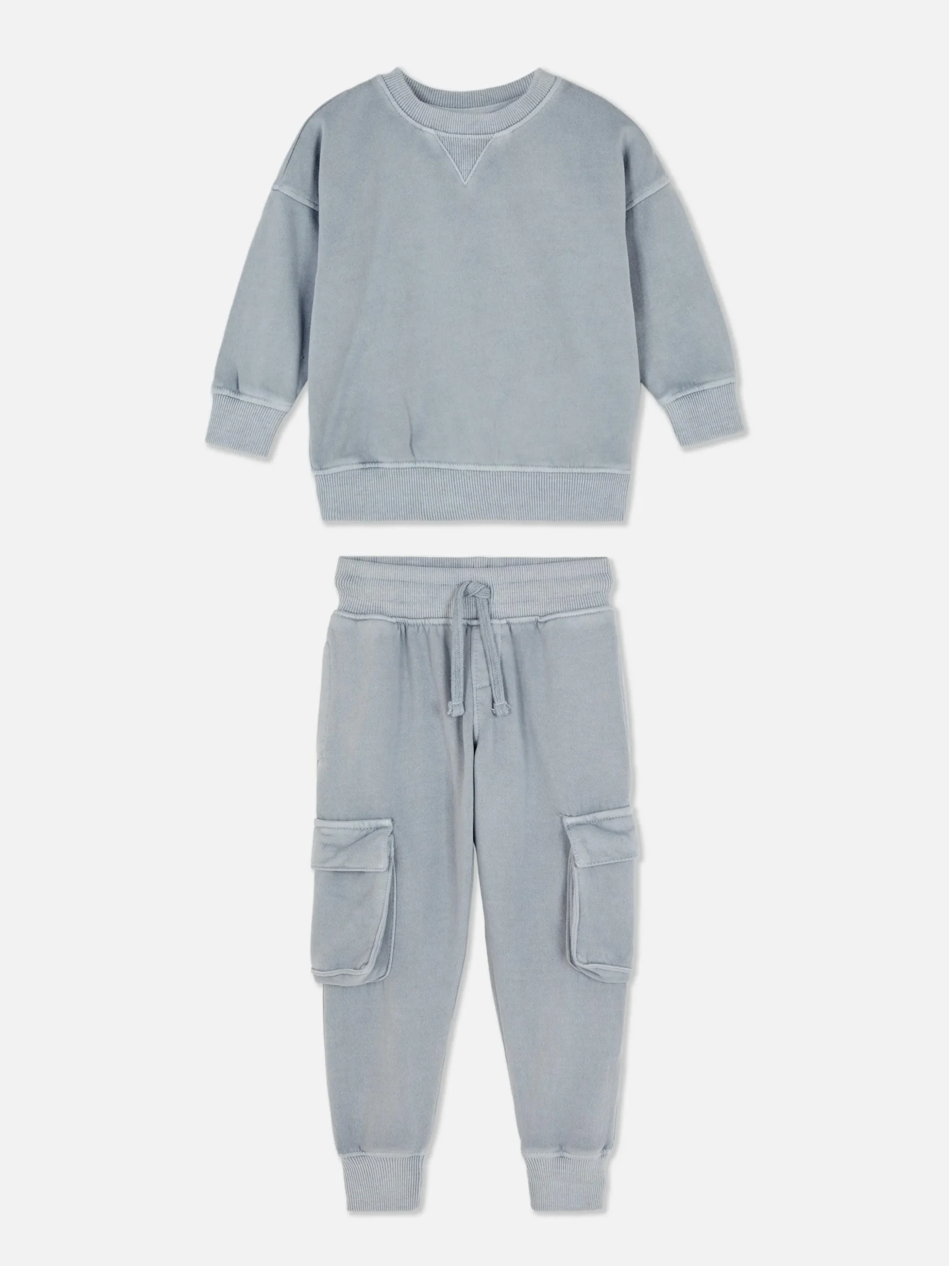 Sweatshirt And Cargo Joggers Set