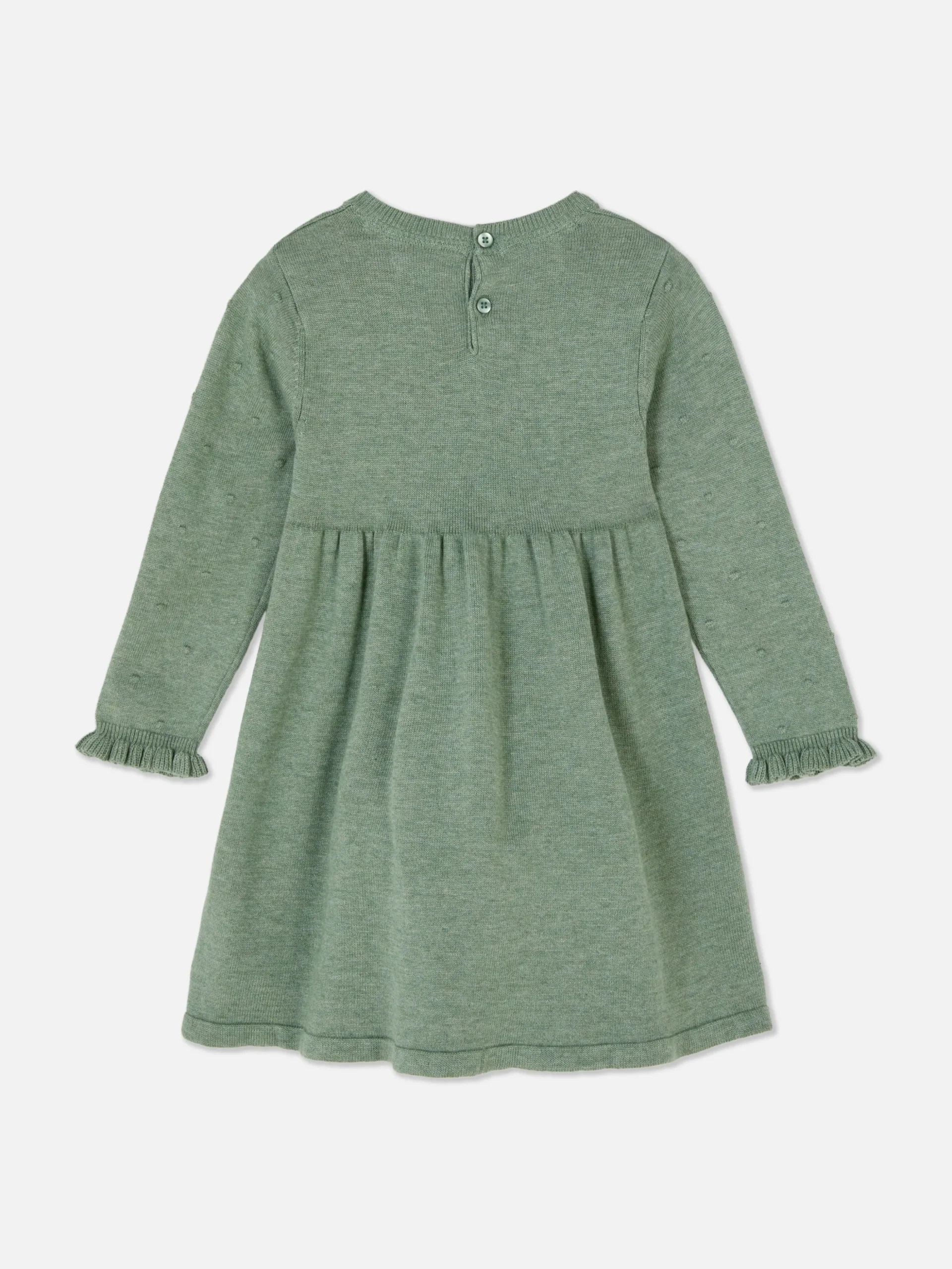 Swiss Dot Knit Dress And Tights Set
