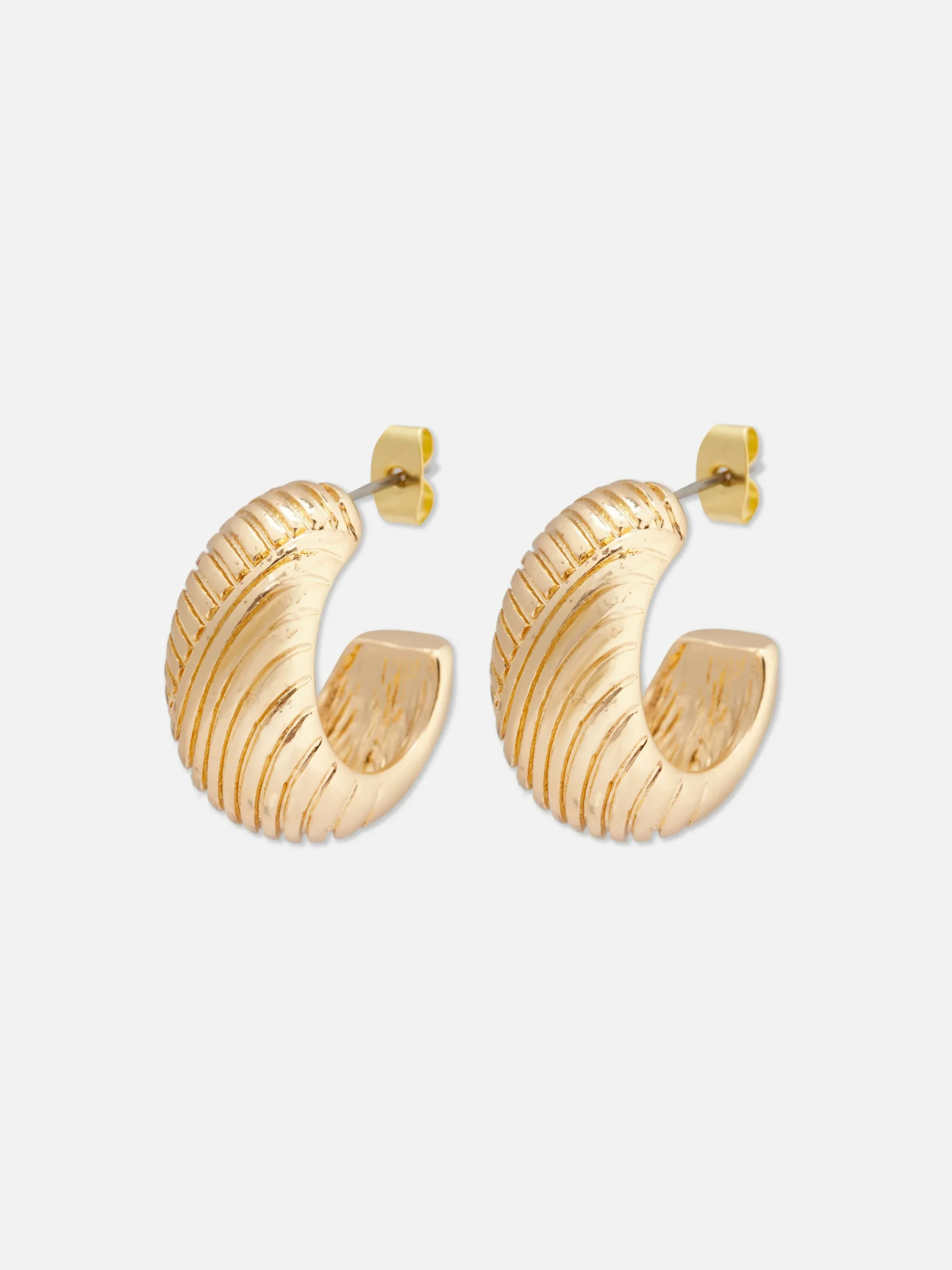 Textured Hoop Earrings