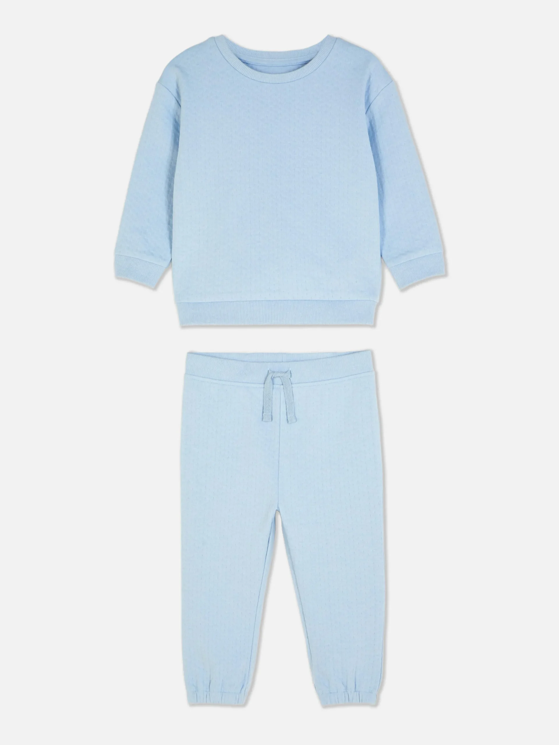 Textured Sweatshirt And Joggers Set
