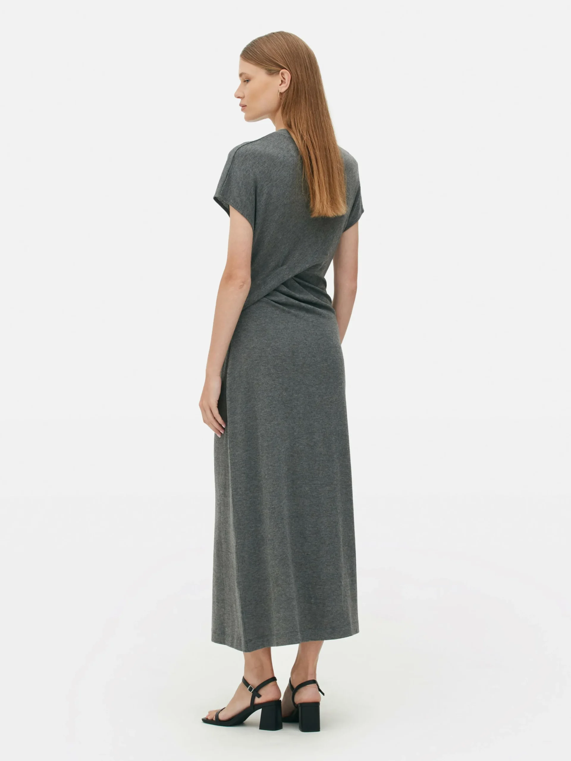 The Edit Jersey Twist Midi Dress