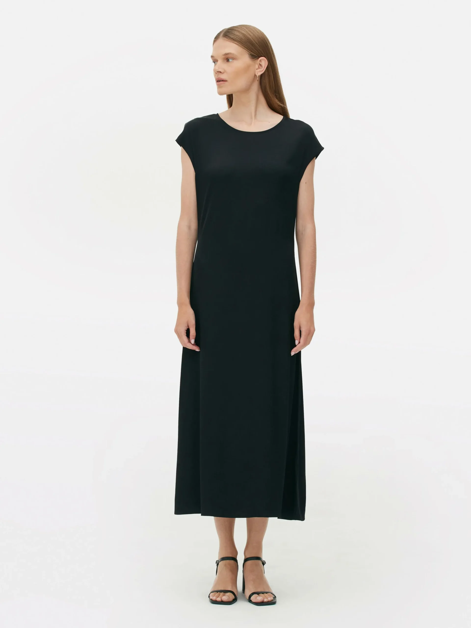 The Edit Satin Midi Dress