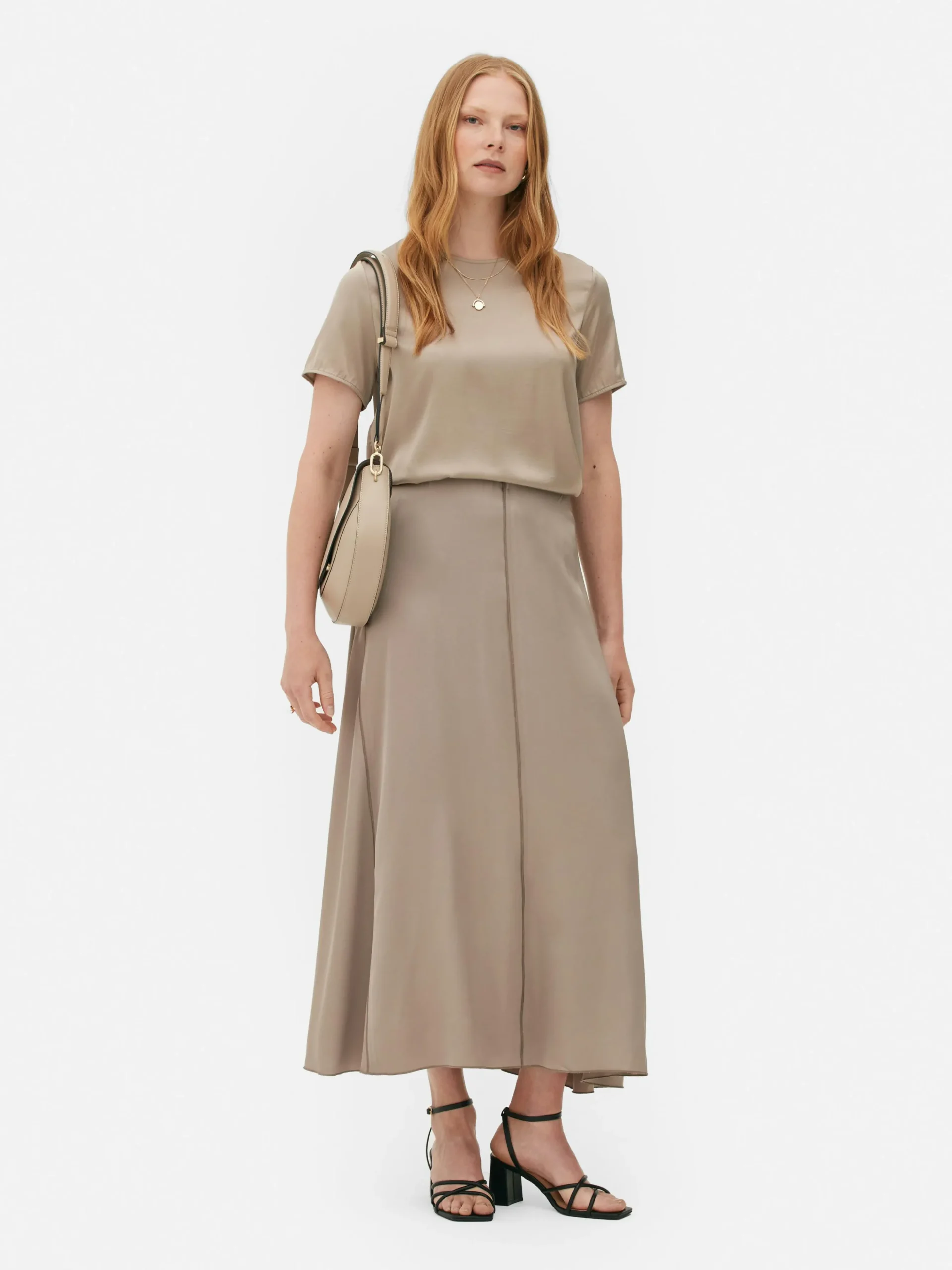 The Edit Satin Skirt