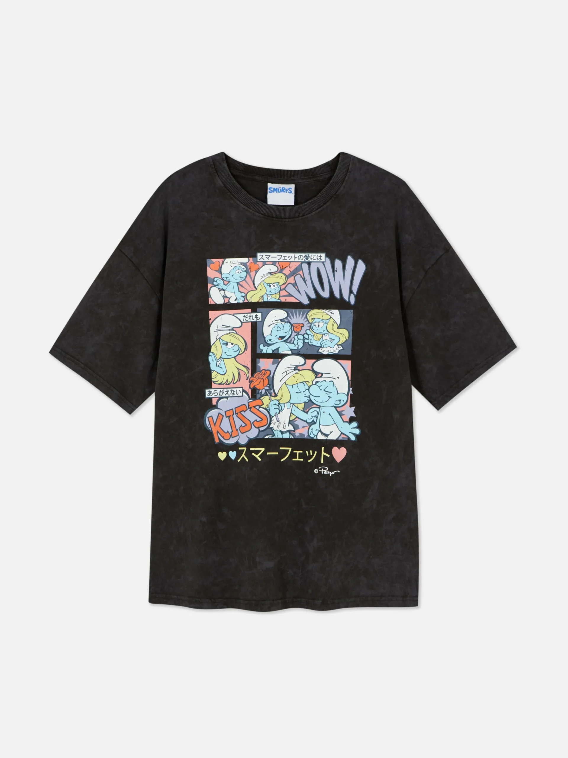 The Smurfs Comic Oversized T-Shirt