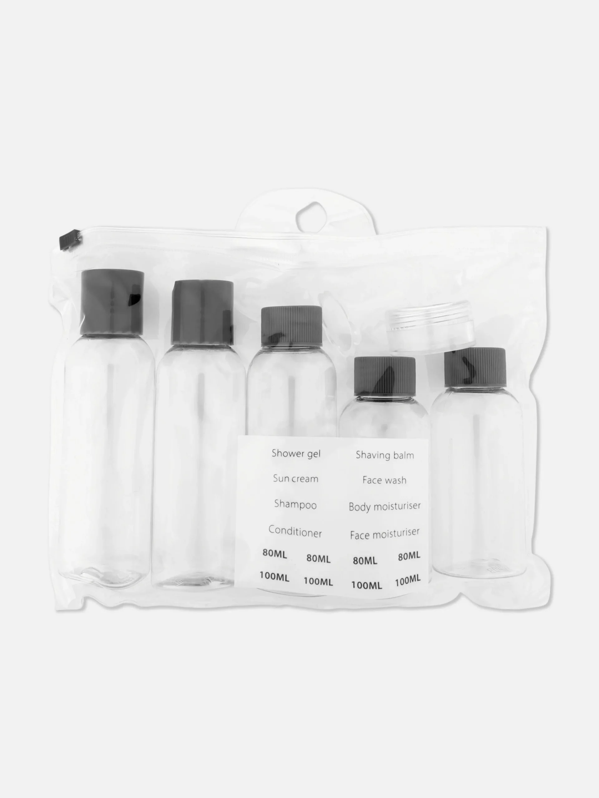 Travel Bottle & Label Set