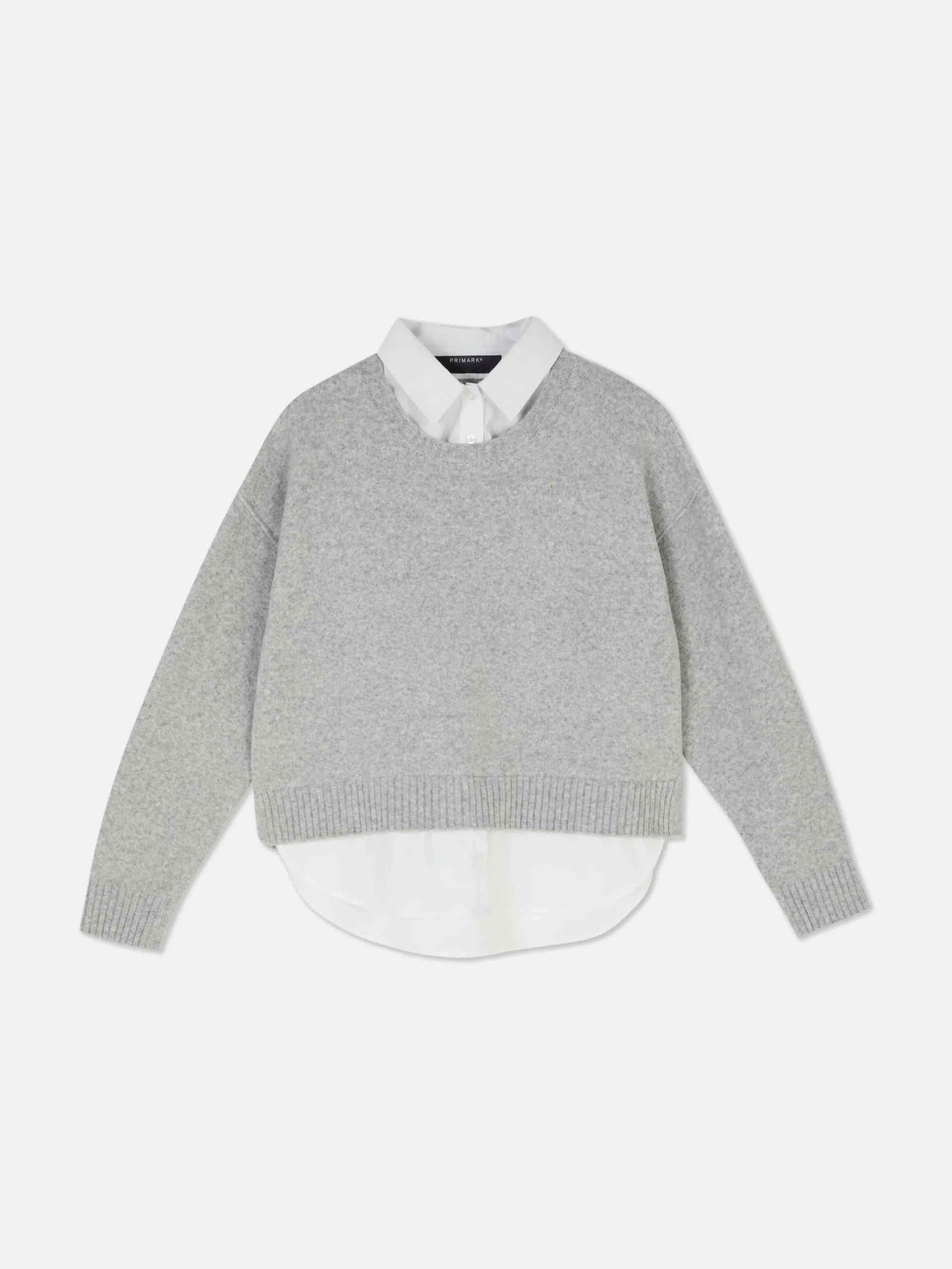 Two-in-One Collared Pullover