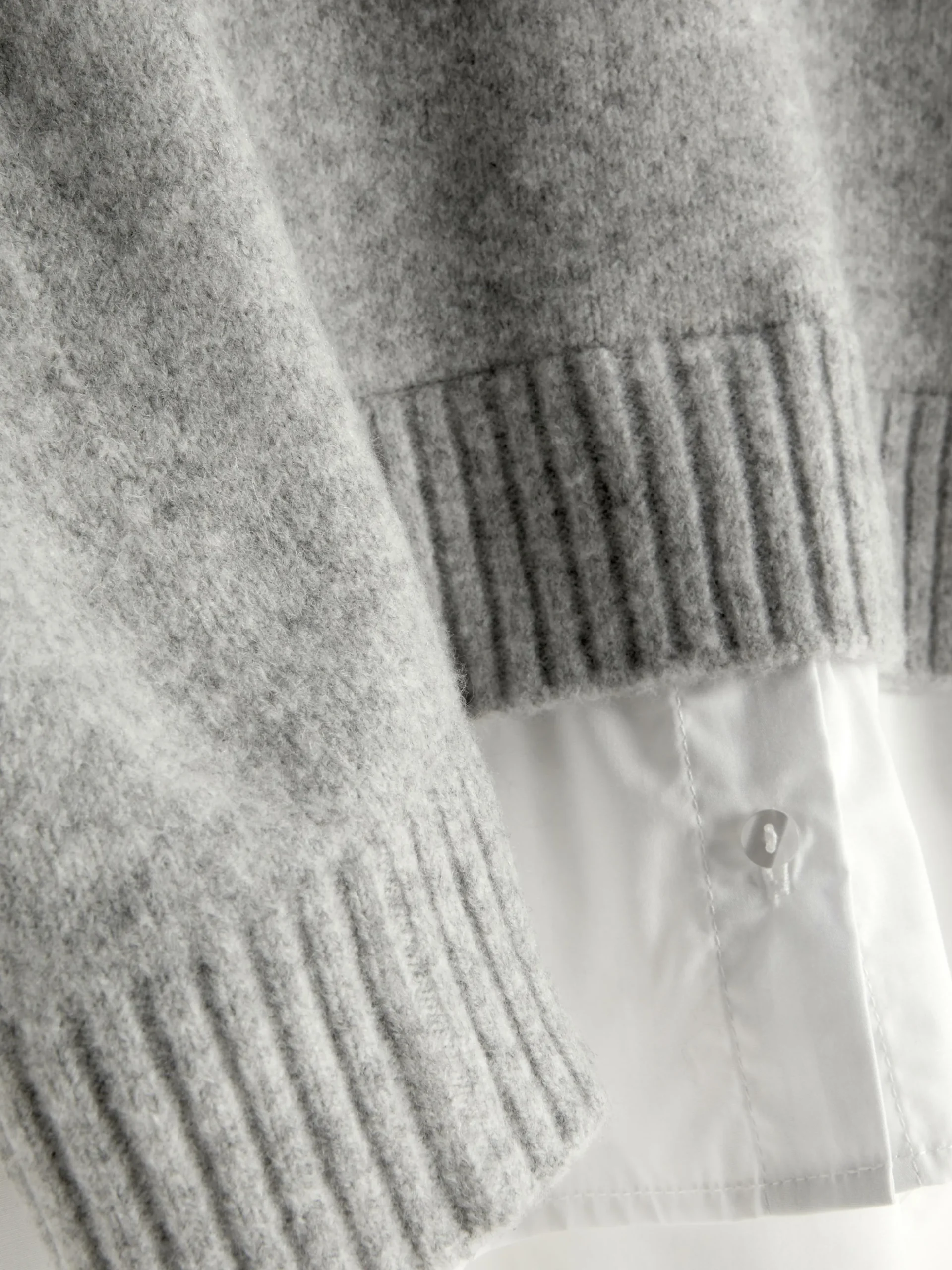 Two-in-One Collared Pullover