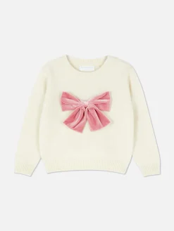 Velour Bow Sweater