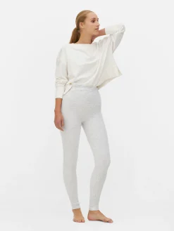 Velvet Plush Lined Heather Leggings