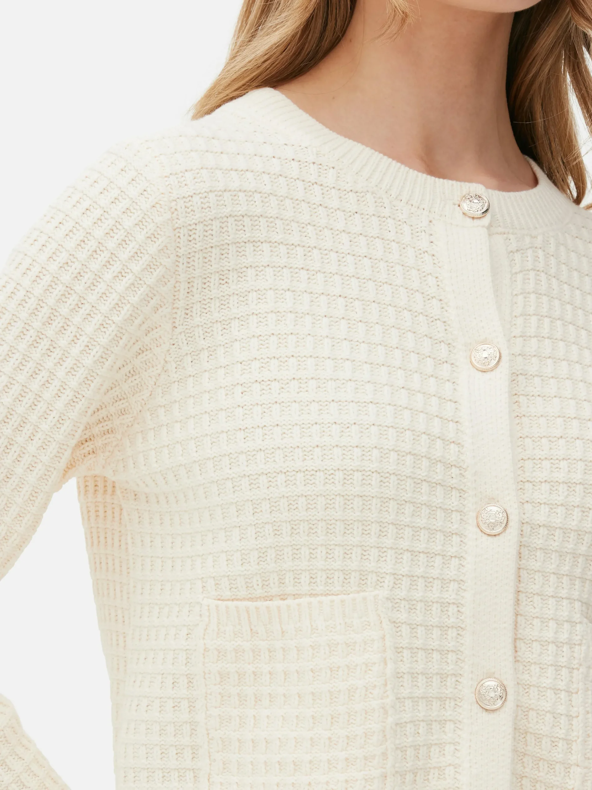 Waffle Knit Cardigan