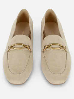 Wide Fit Chain Detail Loafers