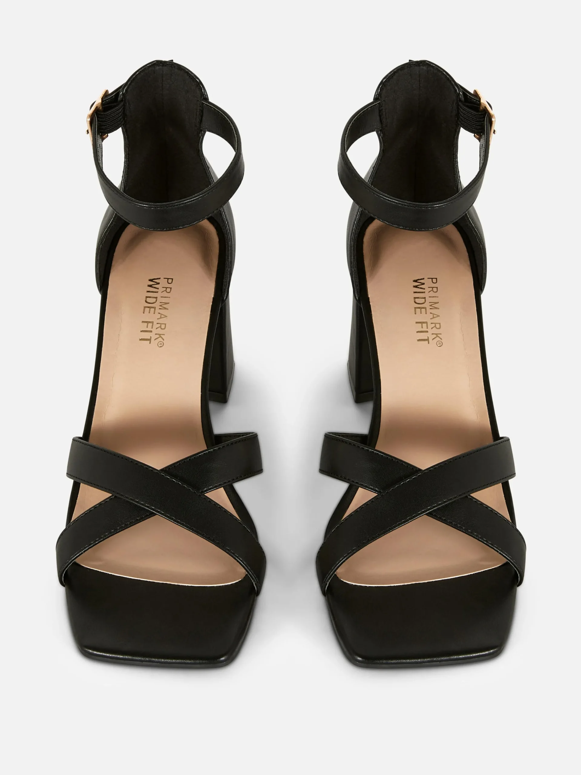 Wide Fit Cross Strap Heels