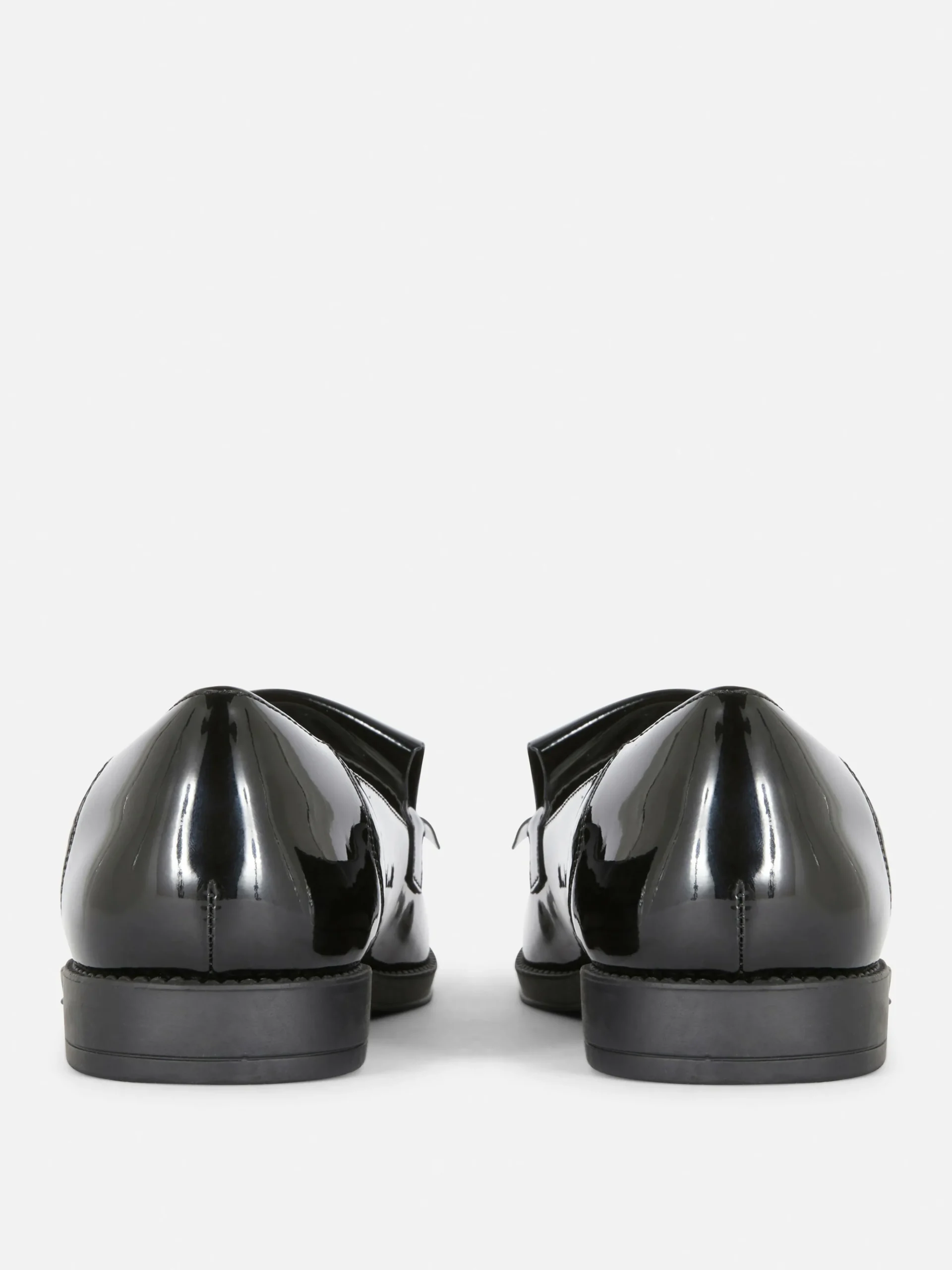 Wide Fit Patent Tassel Loafers